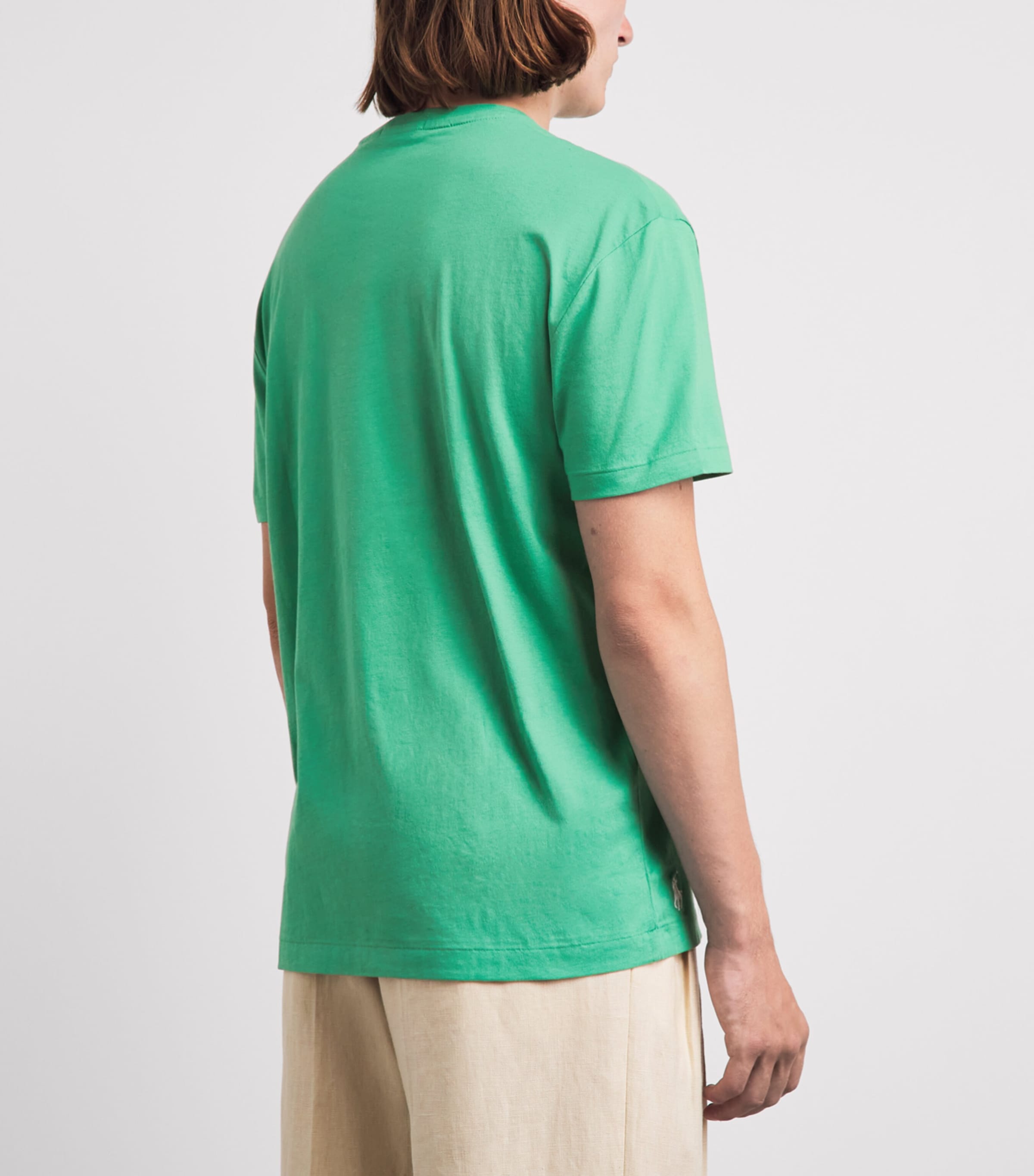 Polo Ralph Lauren Mens Cotton Embroidered Logo T-Shirt Raft Green Image 5