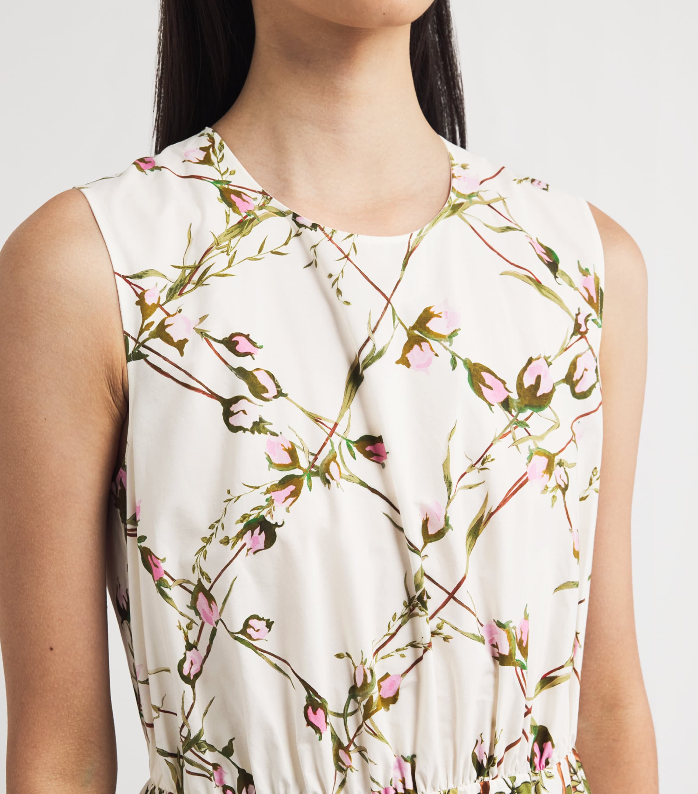 Cotton Floral Maxi Dress P015 ROSE MULTI Image 6