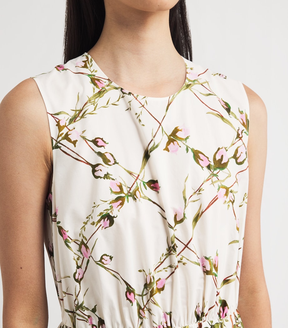 Cotton Floral Maxi Dress P015 ROSE MULTI Image 6