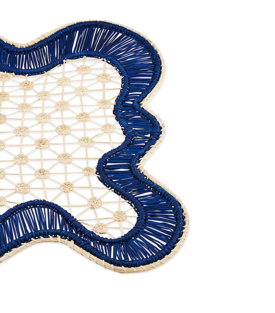 Rectangular Baru Placemat (Set of 2) BLUE NAVY Image 4