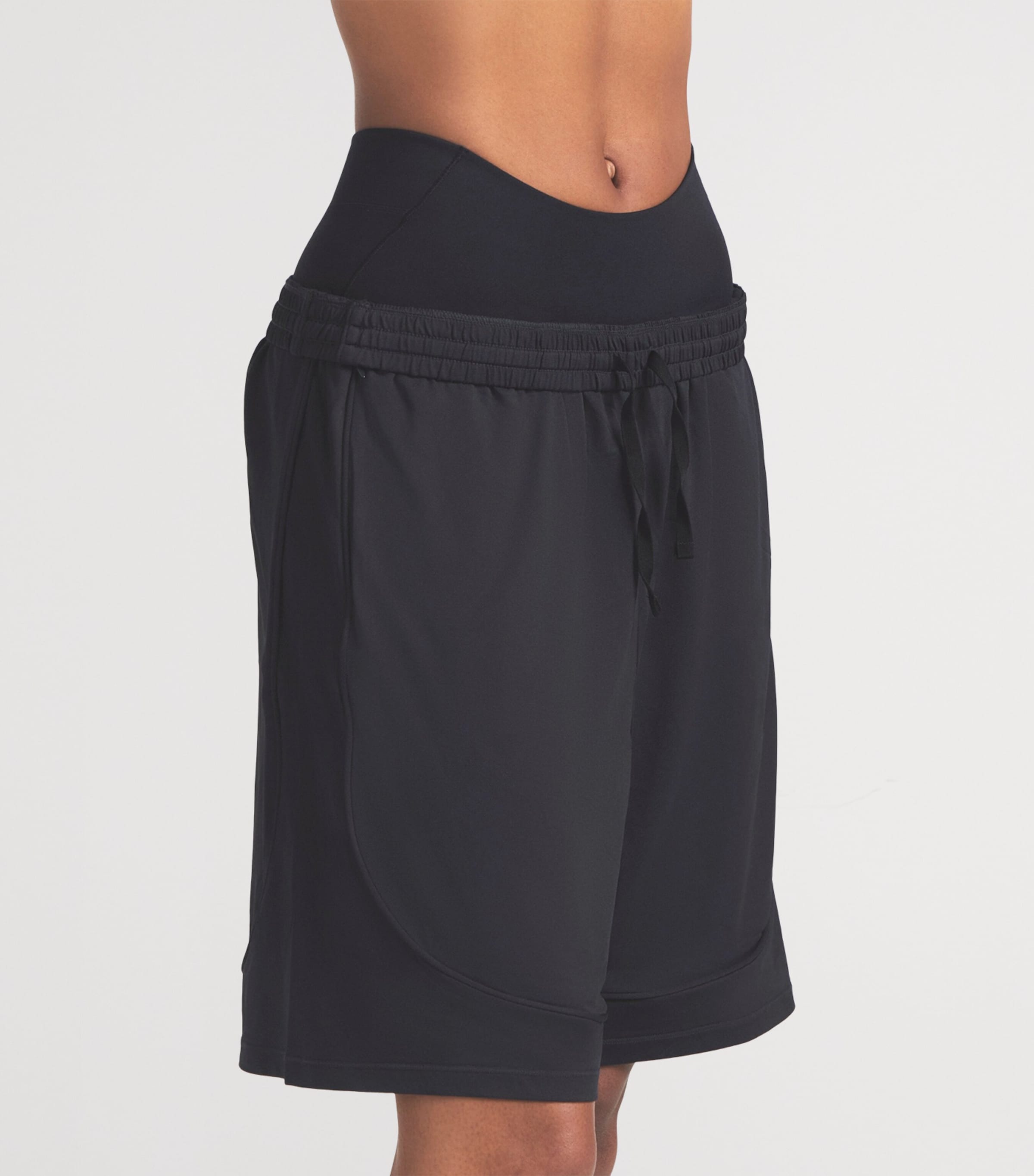 NikeSKIMS Womens NikeSKIMS Airy Relaxed Shorts Obsidian Image 3