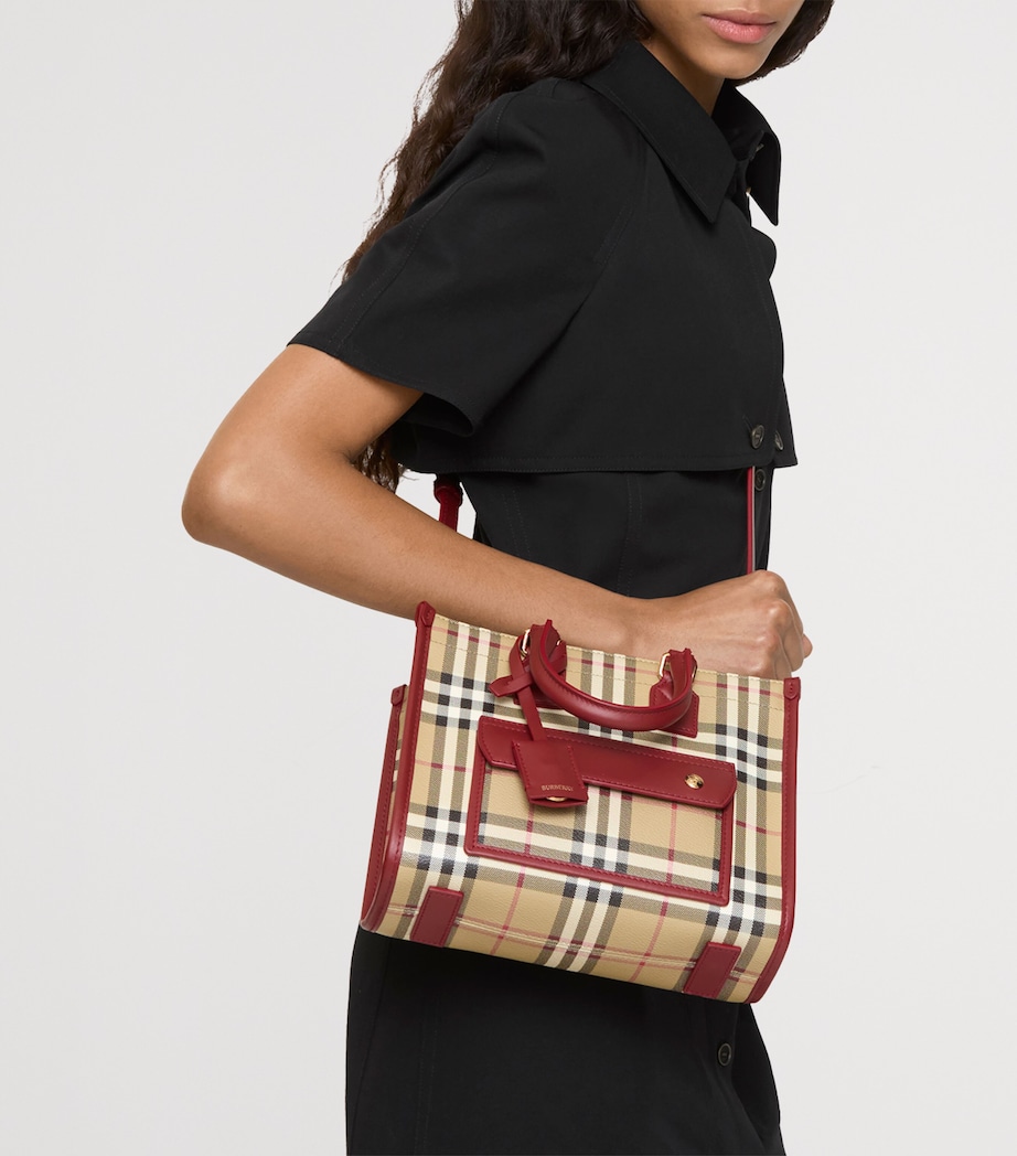 Mini Check Freya Tote Bag VNTG CHKRUBY Image 5