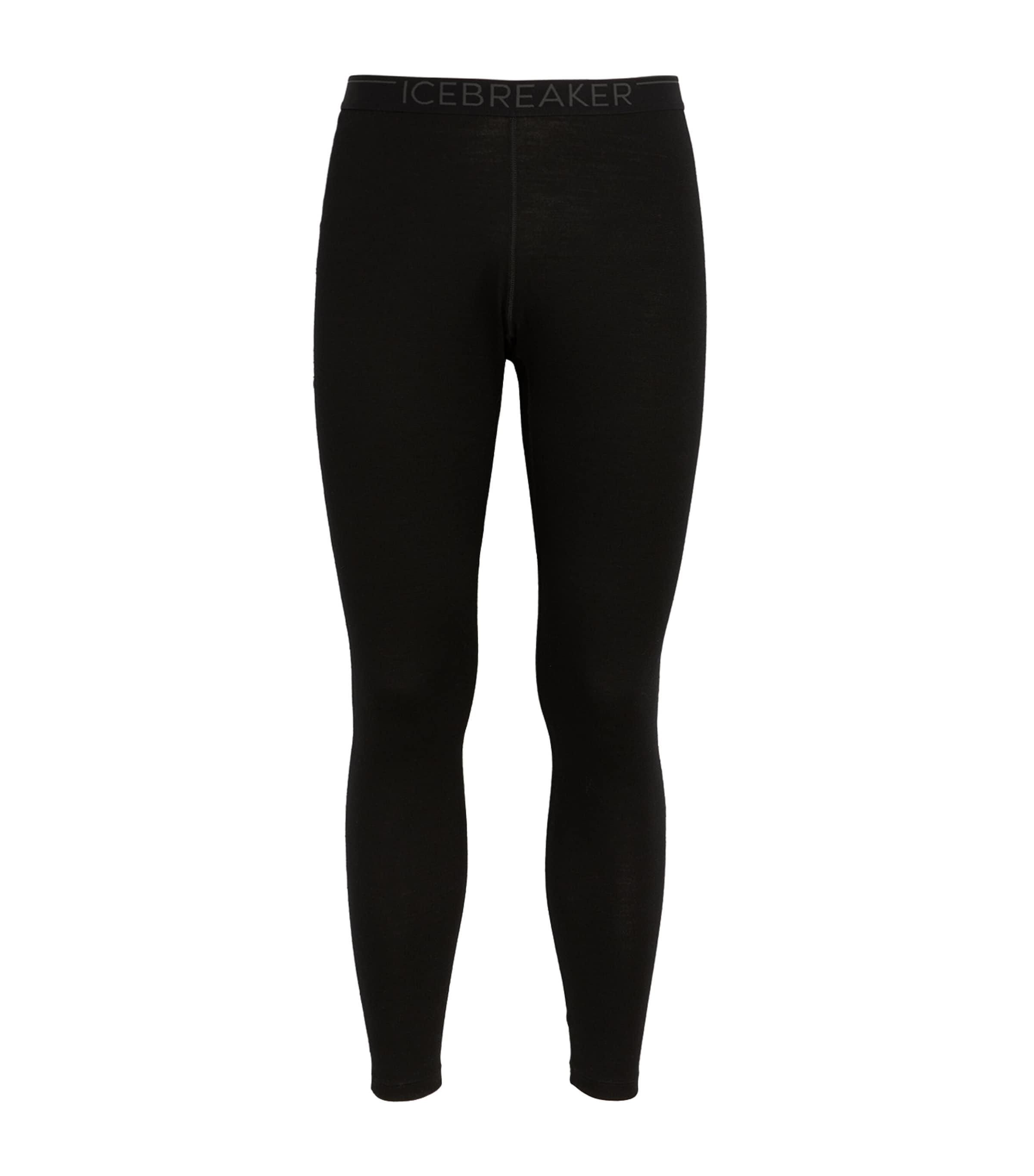 Icebreaker Merino Wool 260 Base Layer Leggings In Black