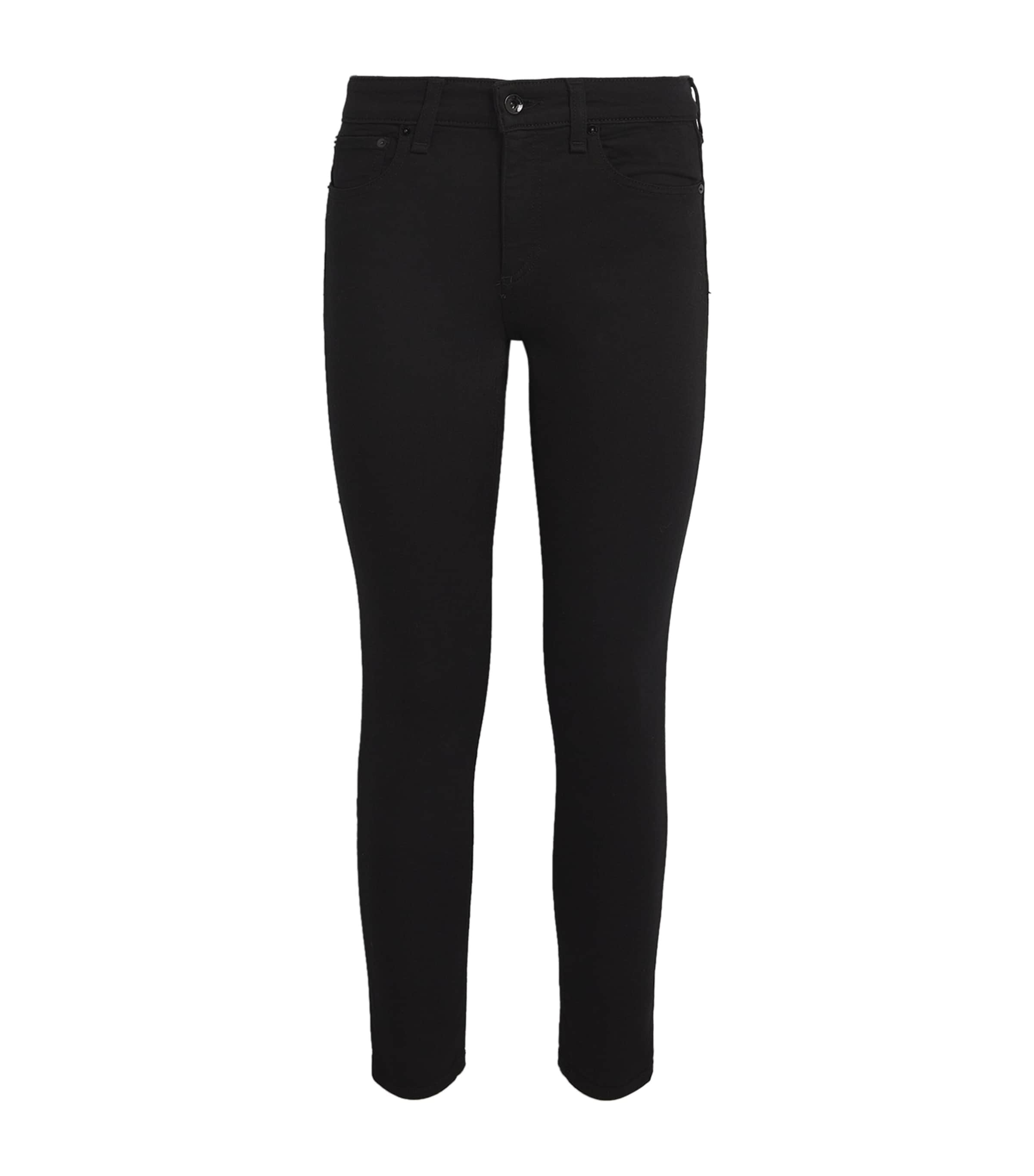Shop Rag & Bone Cate Mid-rise Skinny Jeans In Black