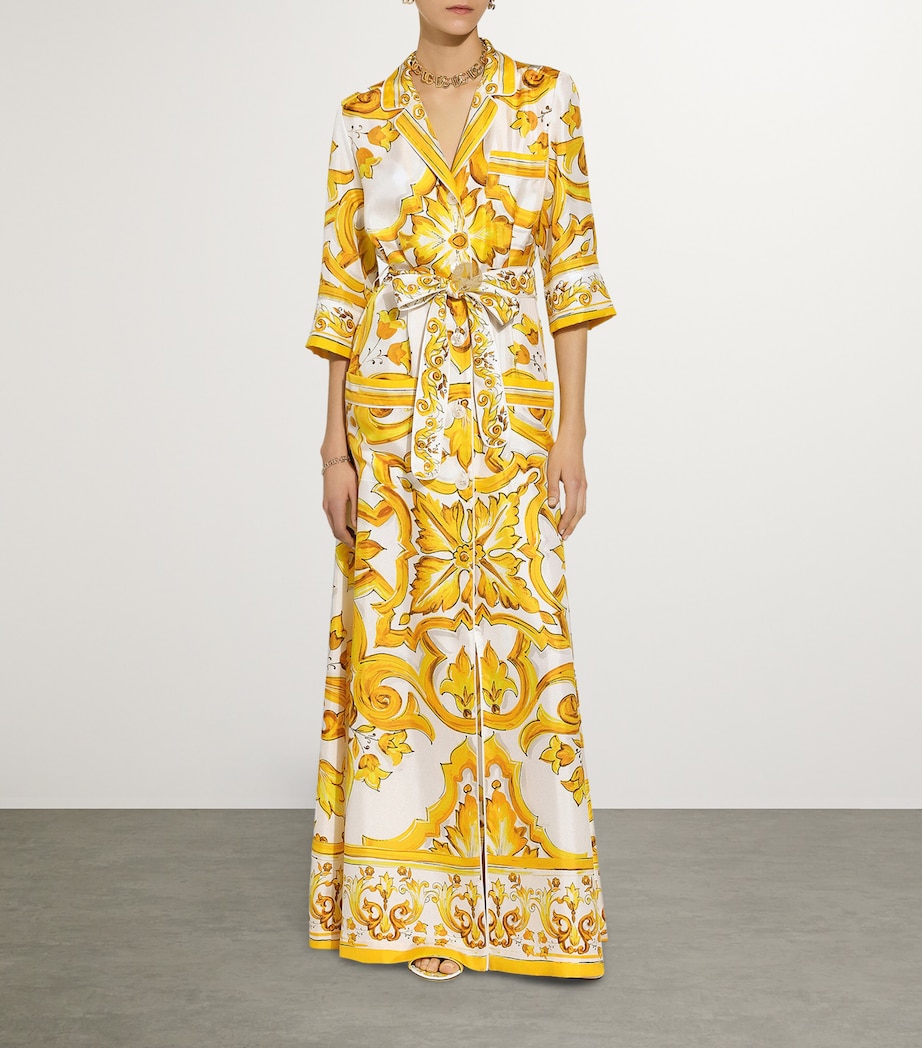 Silk Printed Maxi Dress HG3TN-MIX MAIOL Image 4