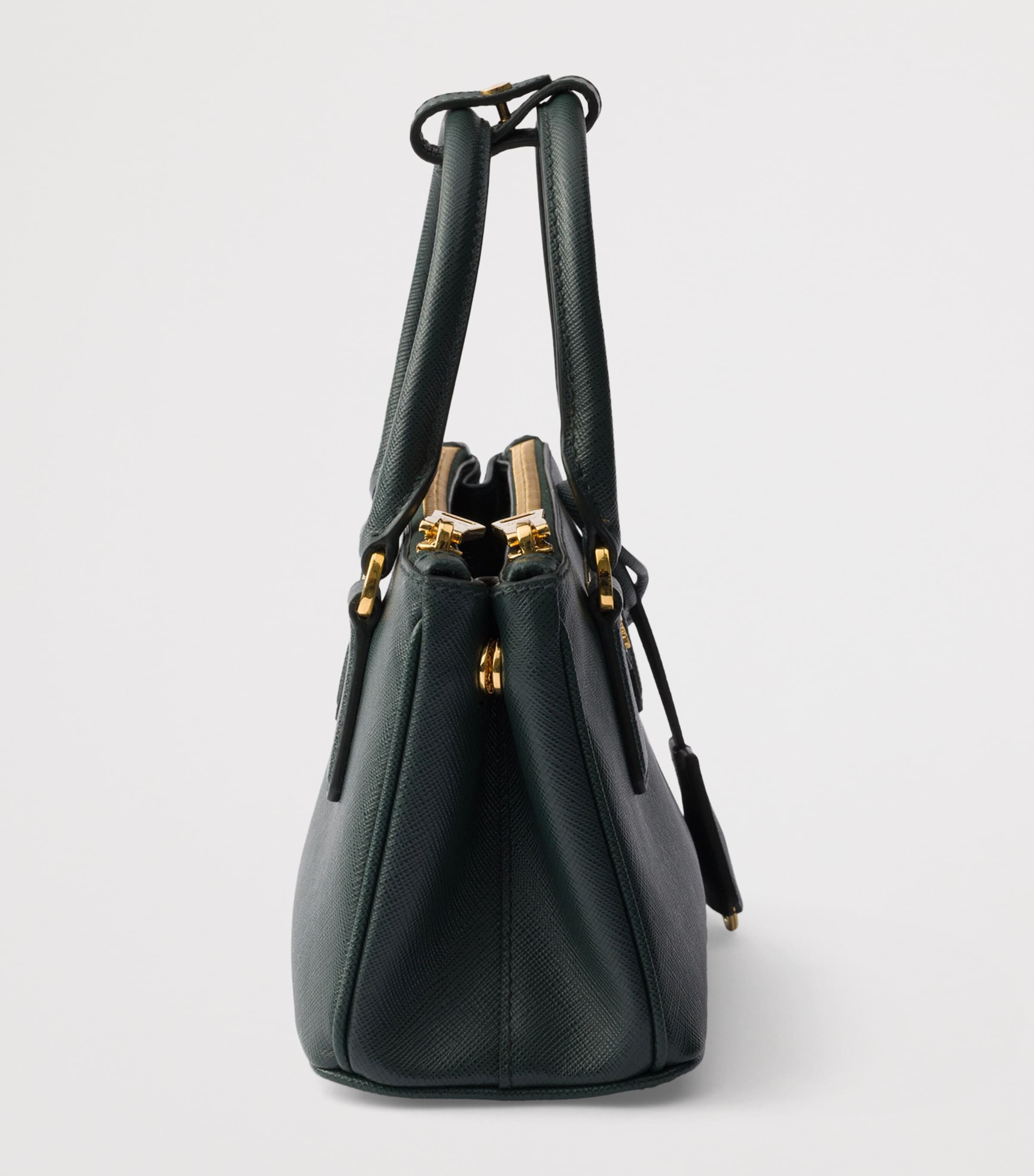 Prada Mini Saffiano Leather Galleria Top-Handle Bag Green Image 5