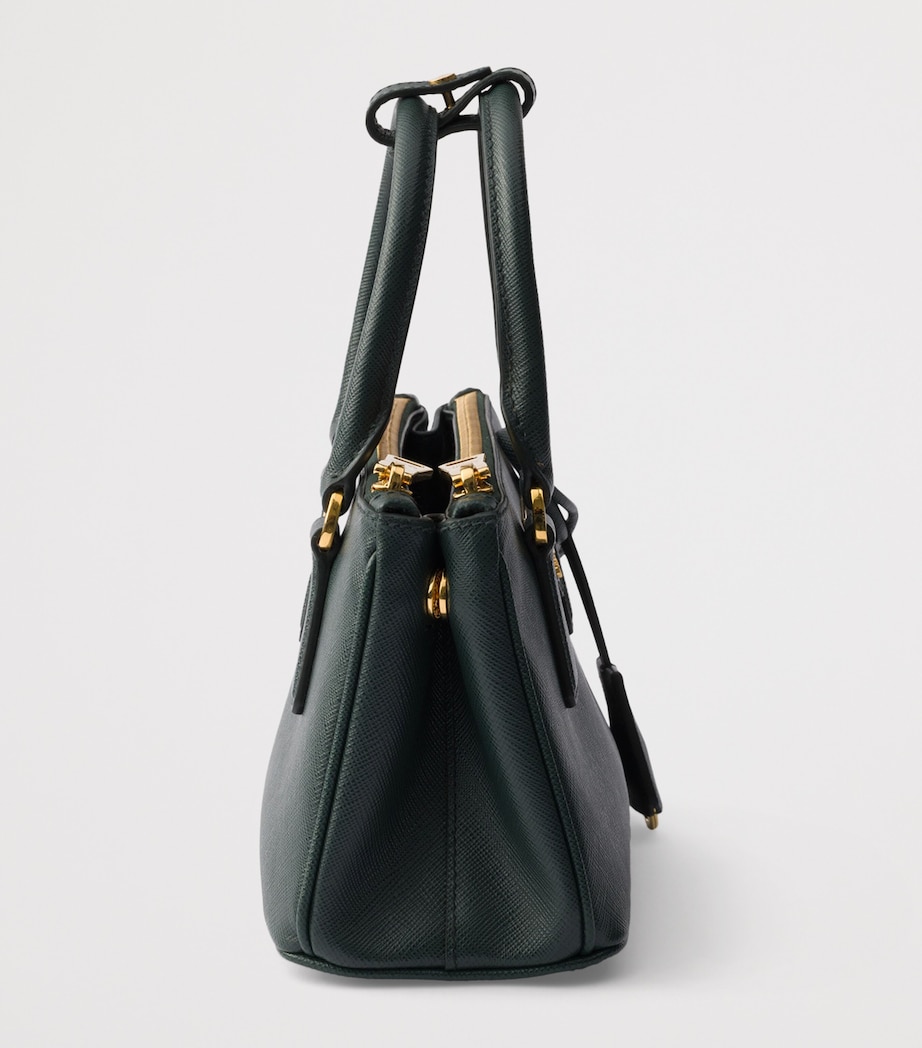 Prada Mini Saffiano Leather Galleria Top-Handle Bag Green Image 5