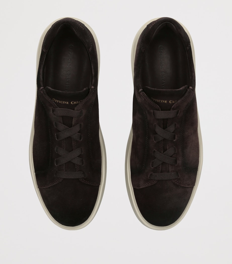 Suede Slouch Sneakers BROWN Image 4