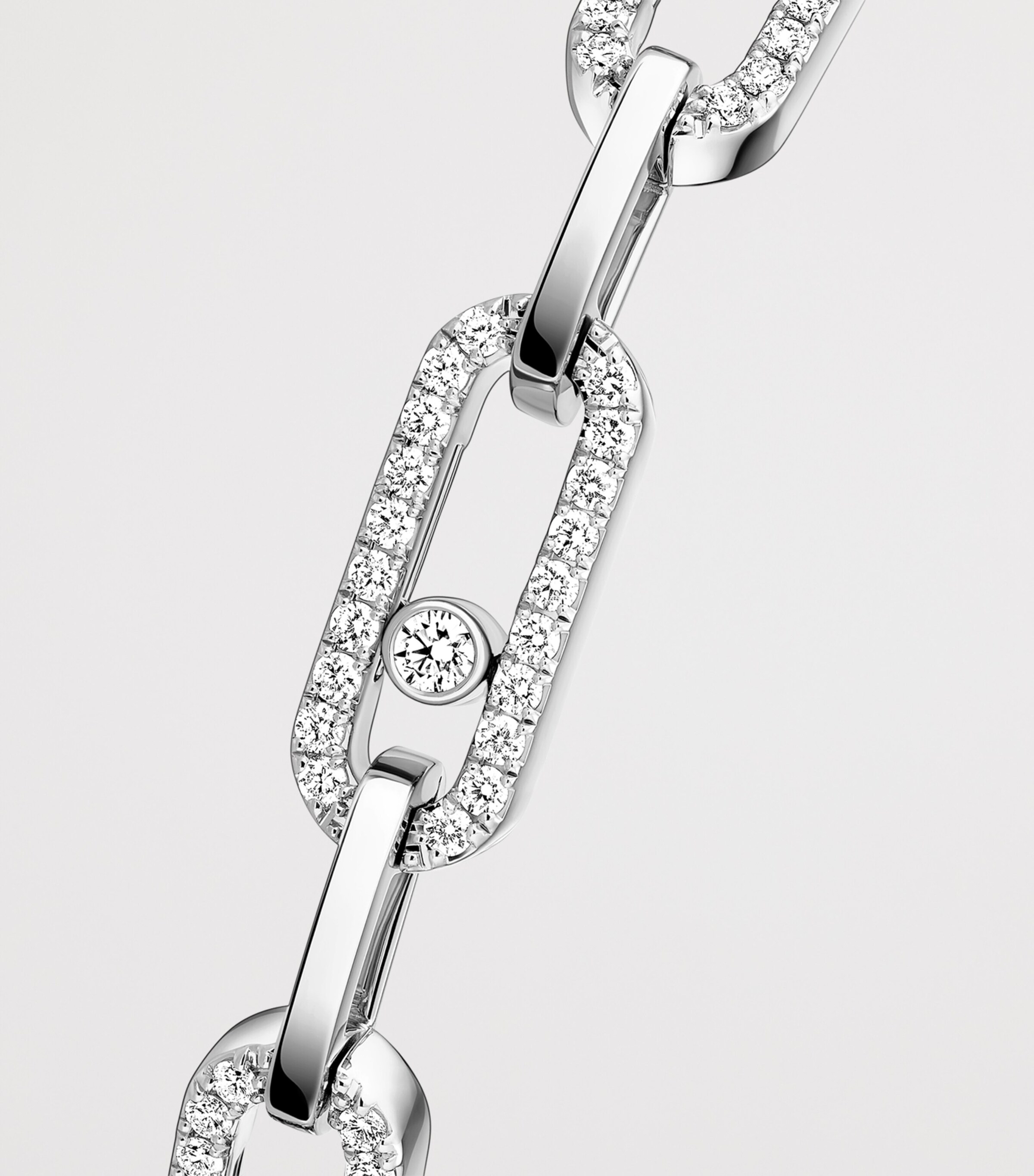 Messika Move Link White Gold and Diamond Multi Bracelet (0.82ct) White Gold Image 3