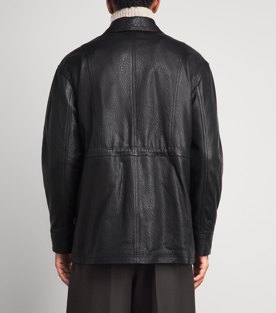 Arma Mens Lambskin Mavis Jacket Black Image 5