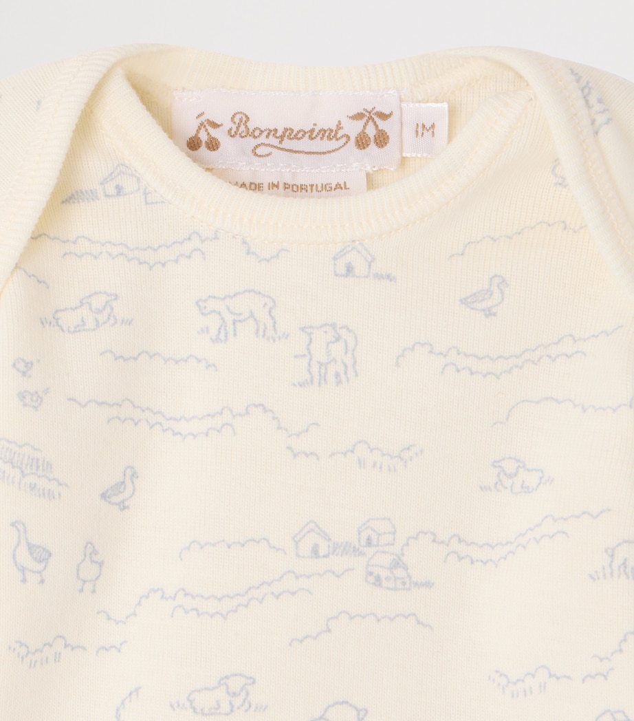Bonpoint Organic Cotton Timi Pyjama Set (1-18 Months) Naturel Image 3