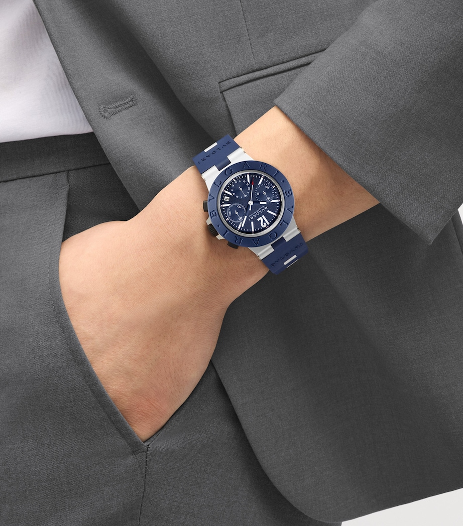 Bvlgari Aluminium Watch 41mm BLUE Image 7