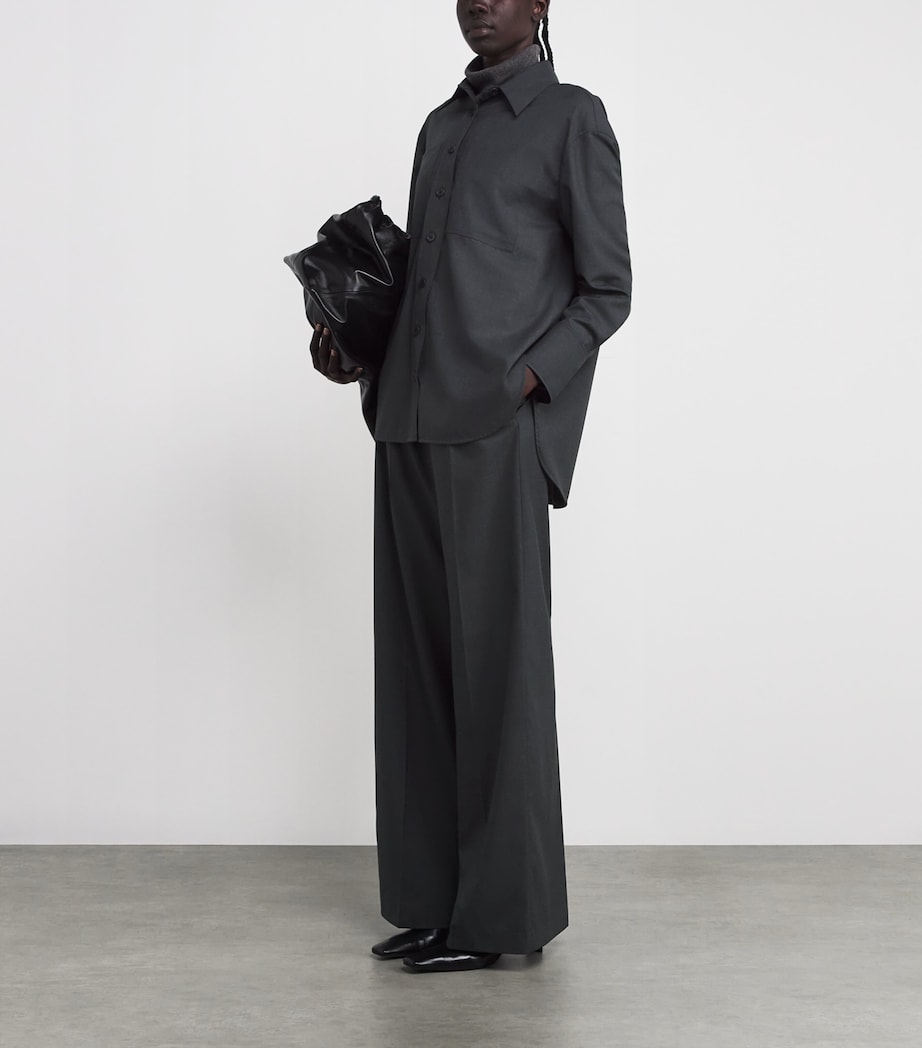 Virgin Wool Herold Blouse SMOKE Image 2