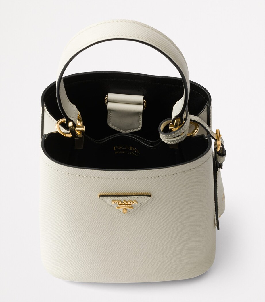 Prada Saffiano Leather Panier Top-Handle Bag Image 4