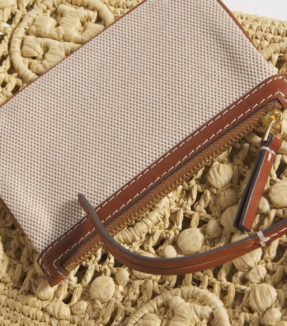 Raffia Monogram Top-Handle Bag 254 Image 4