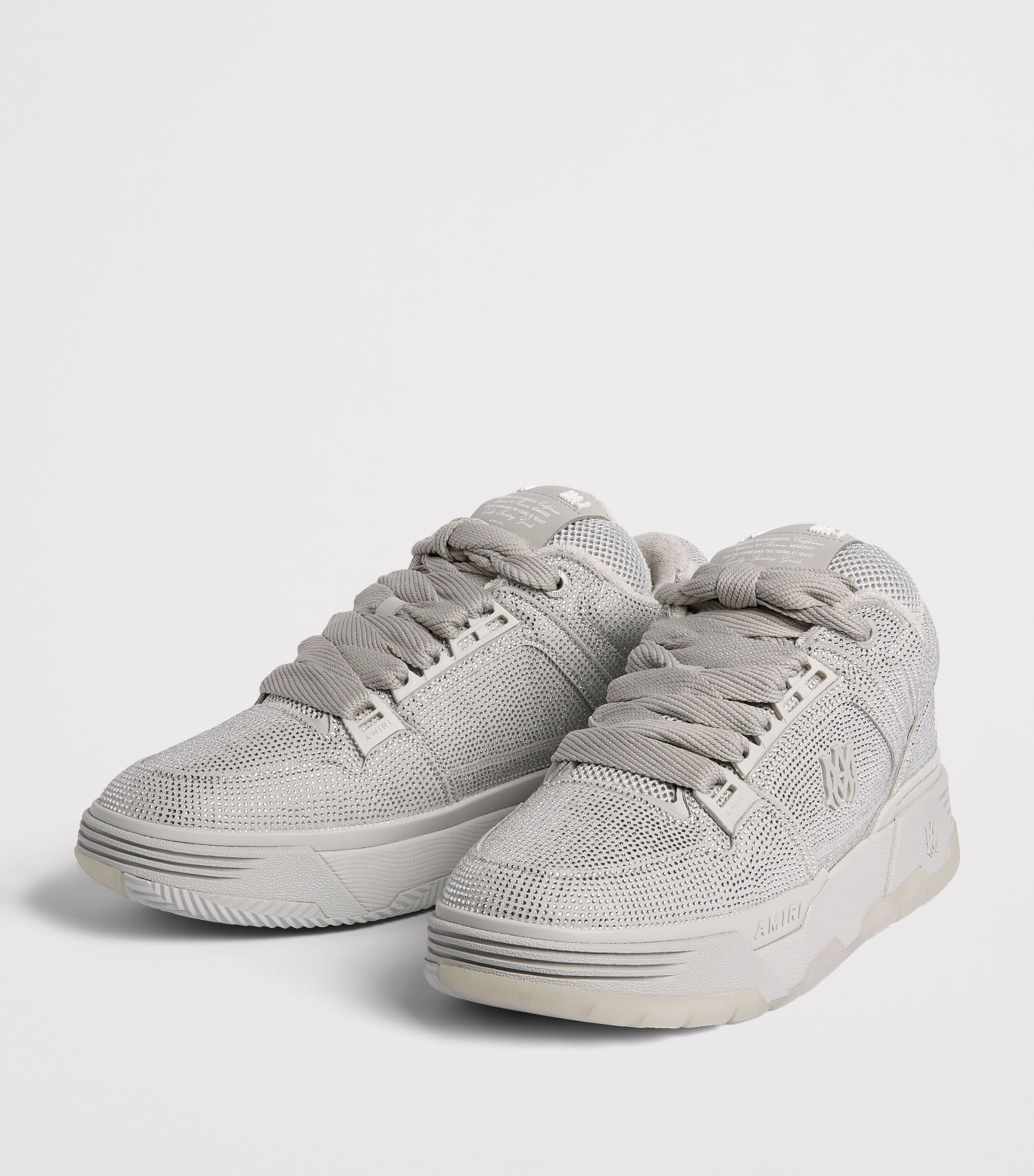AMIRI Crystal MA-1 Sneakers Silver Grey Image 3