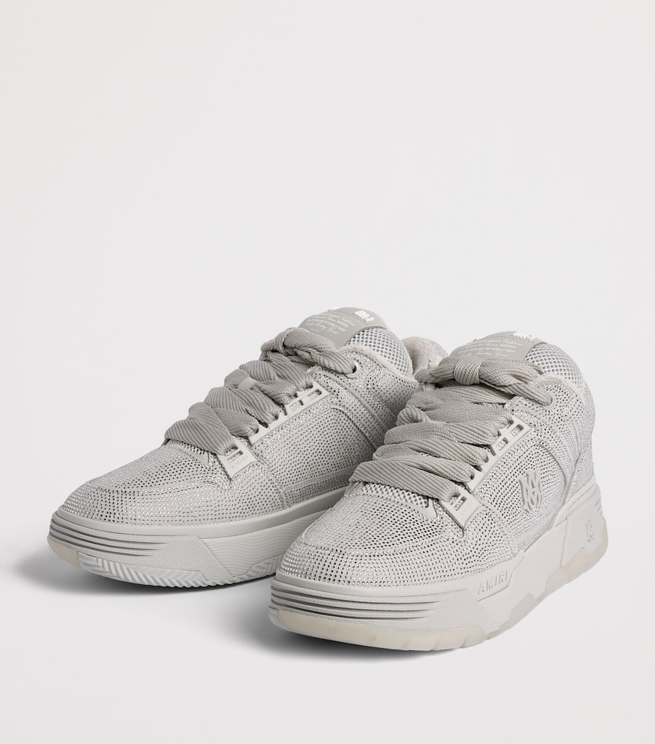 AMIRI Crystal MA-1 Sneakers Silver Grey Image 3