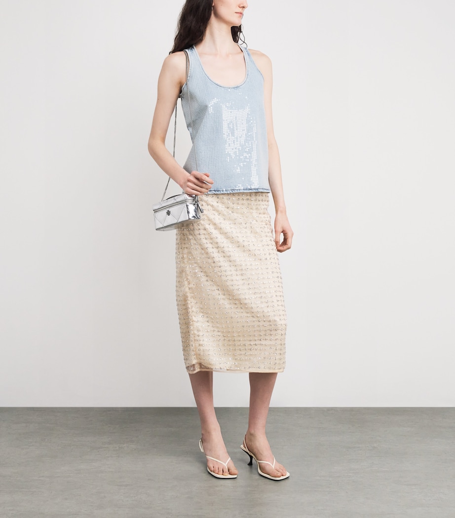 Sequinned Tank Top SHIMMER Image 2