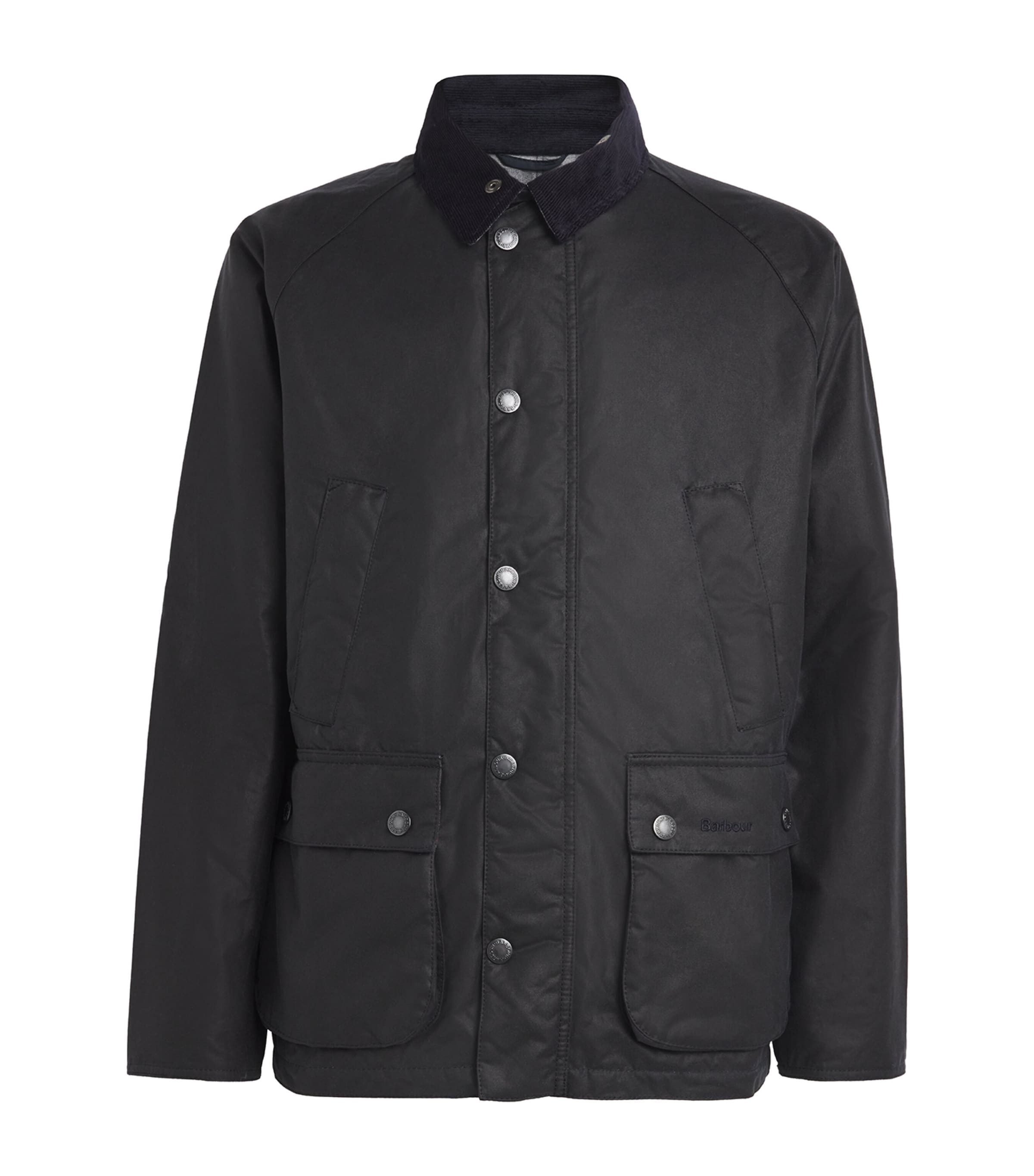 Barbour Waxed Ambleside Jacket In Black