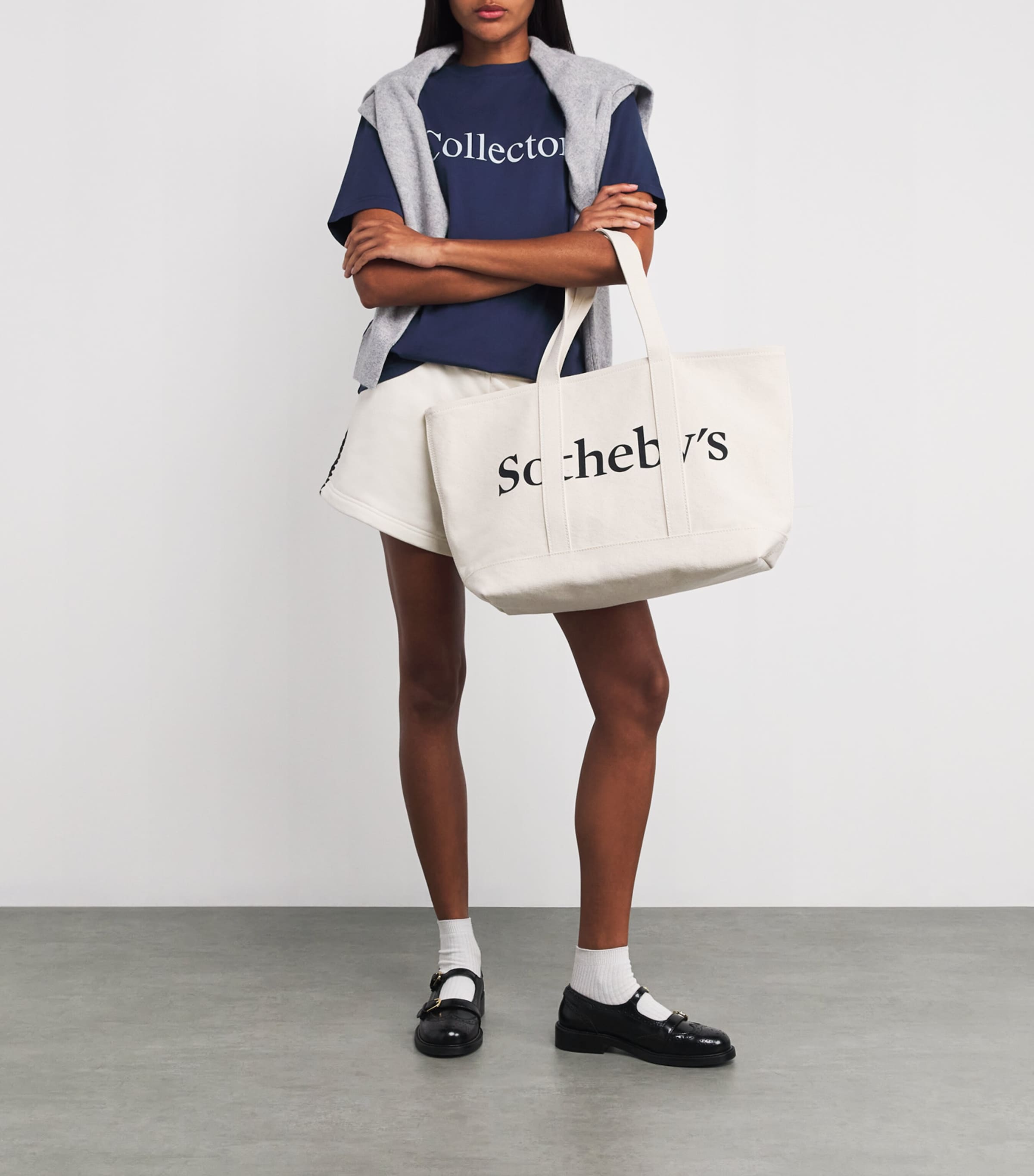 x Sotheby's Cotton Classic T-Shirt NAVY Image 2