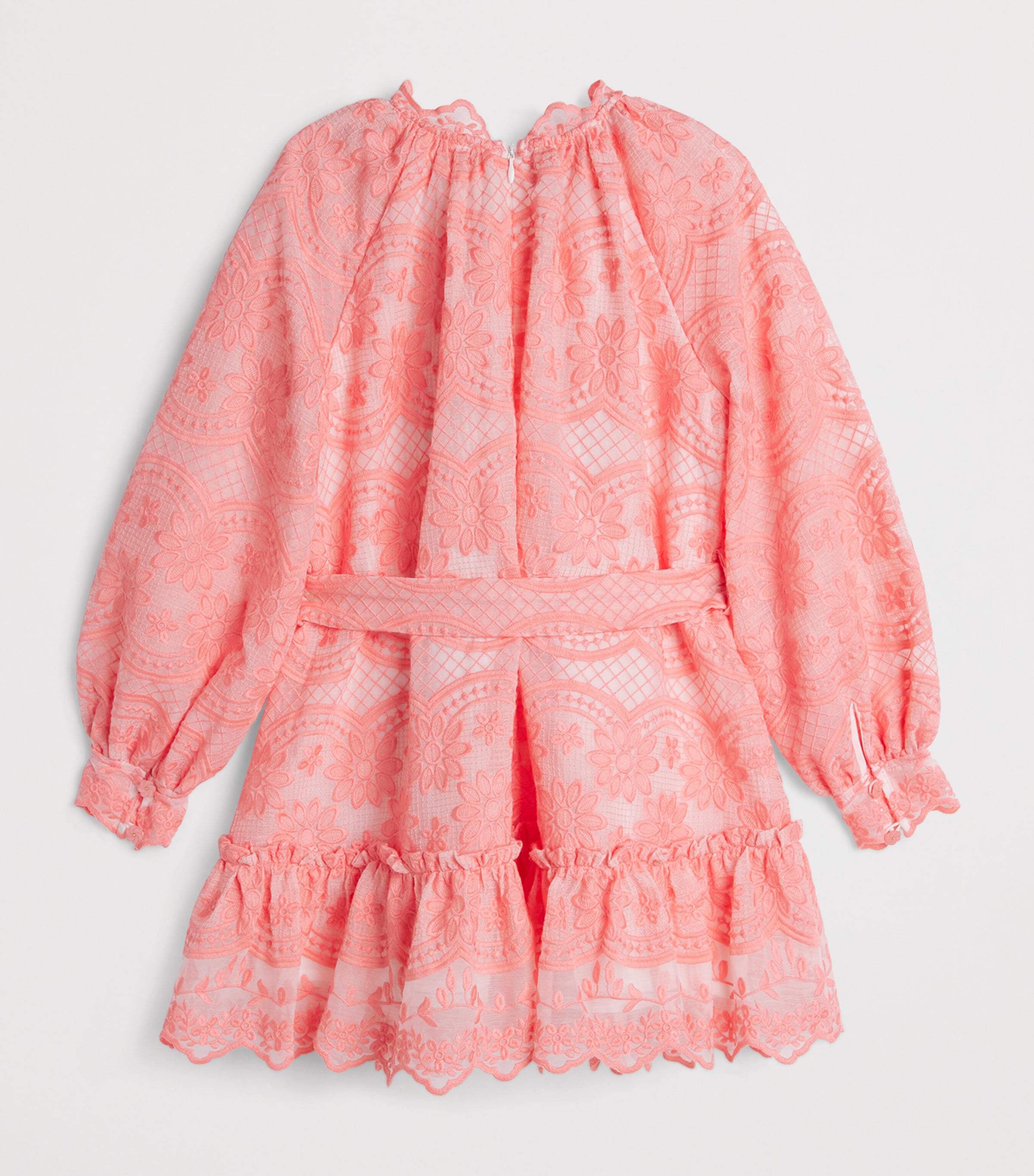Cotton Lace Kaia Dress (2-16 Years) PEACH Image 2
