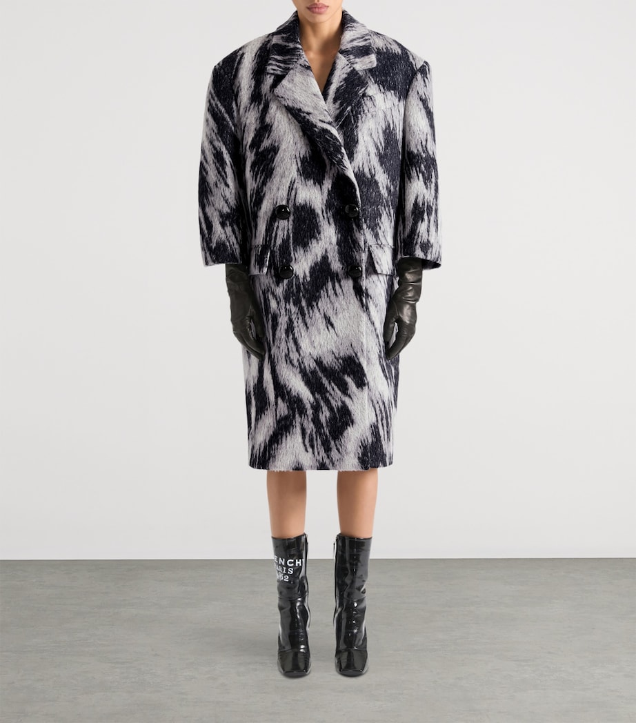 Wool-Llama Double-Breasted Coat GREY MIX Image 2