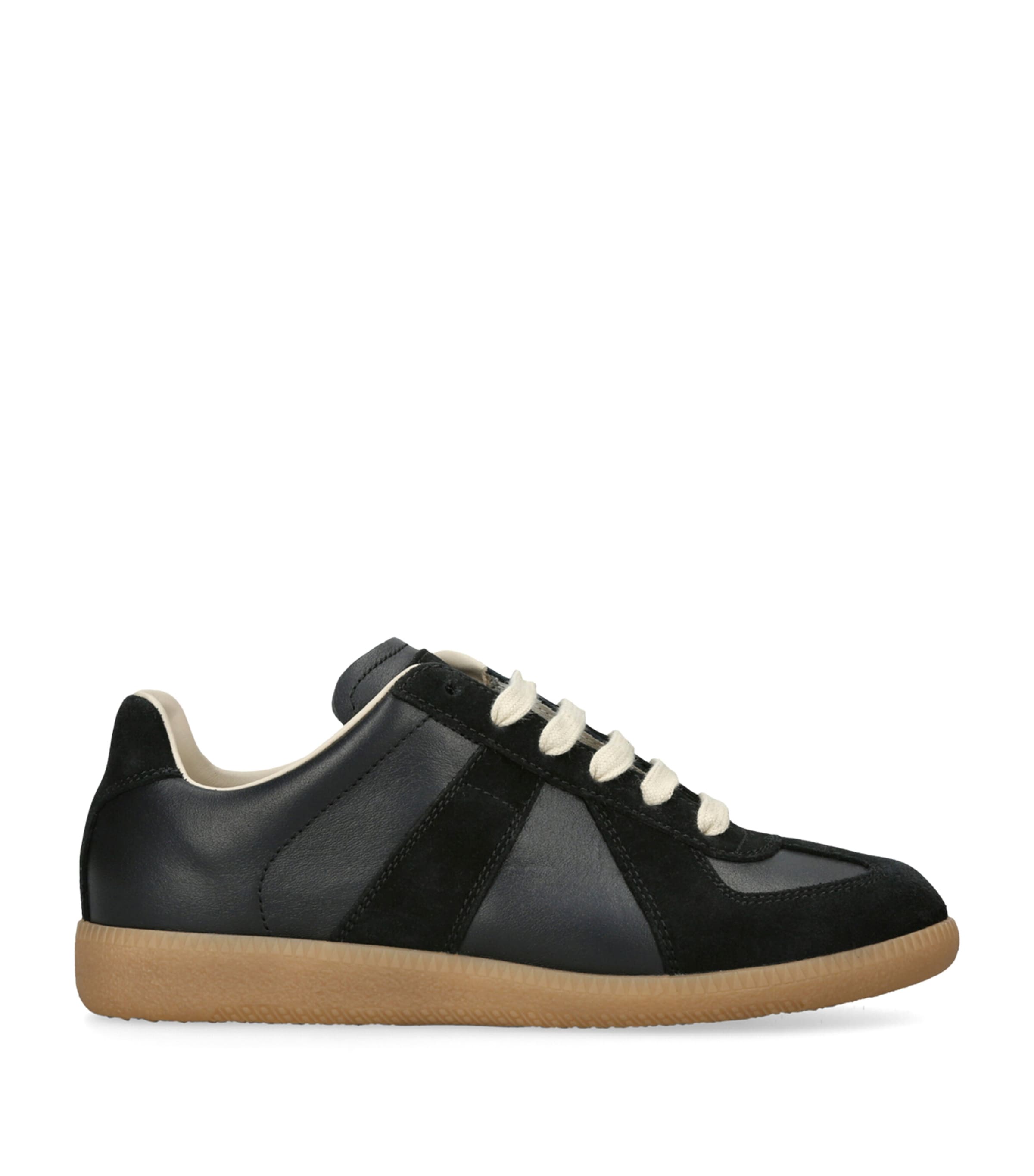 MAISON MARGIELA LEATHER REPLICA SNEAKERS 