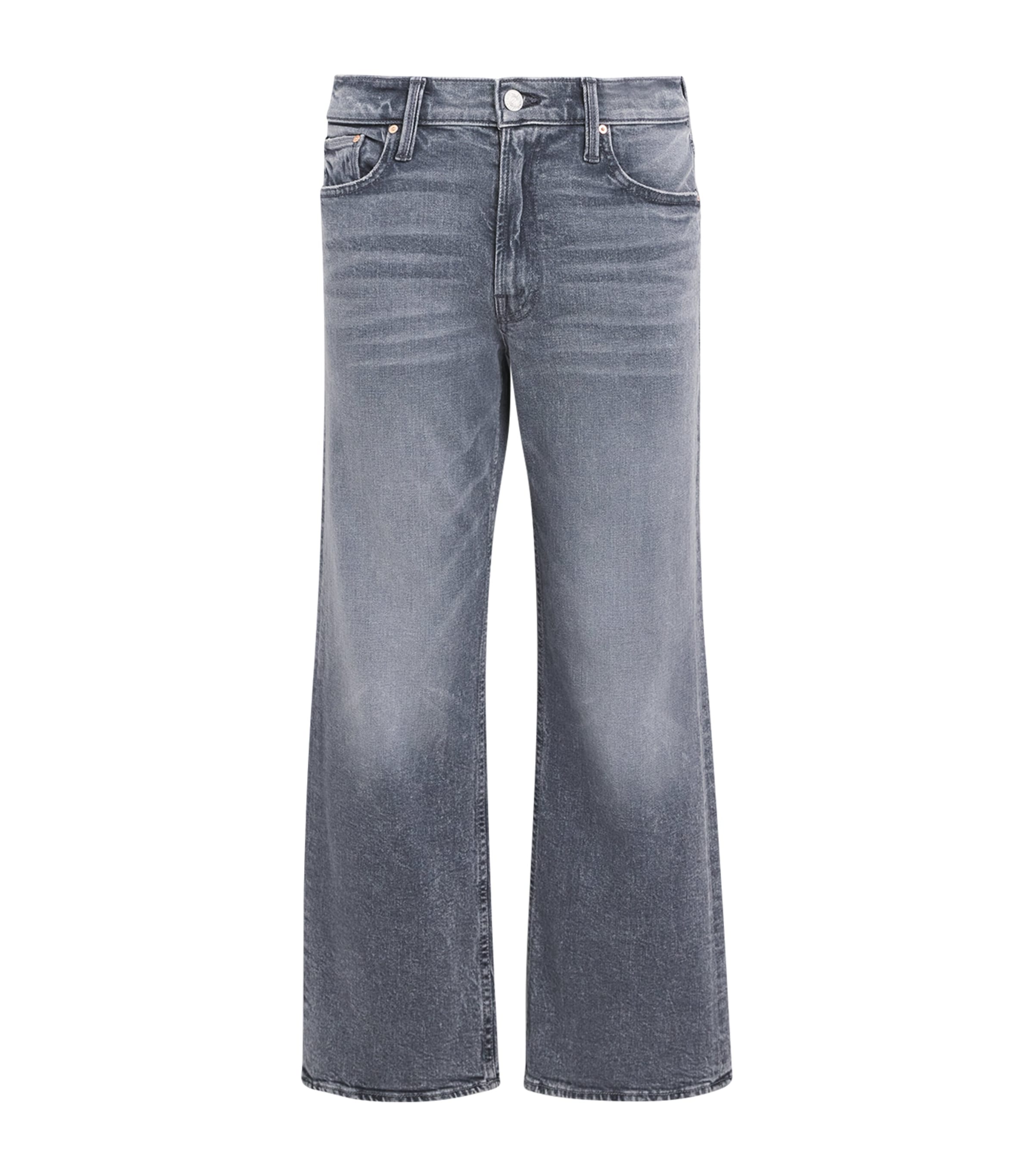 Mother The Bookie Ankle Jeans In Grey
