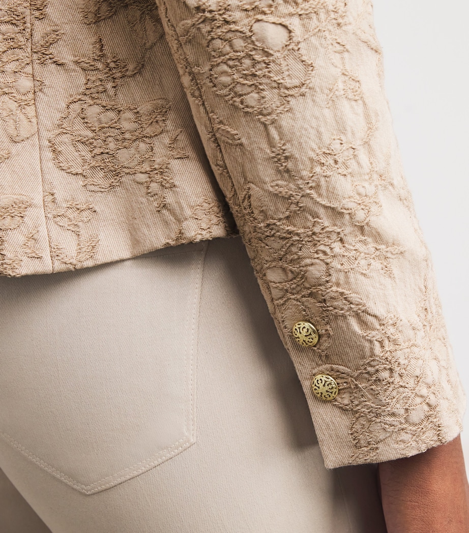 Cotton Twill Jennah Blazer 1664TBV NETRL CRINKL Image 6