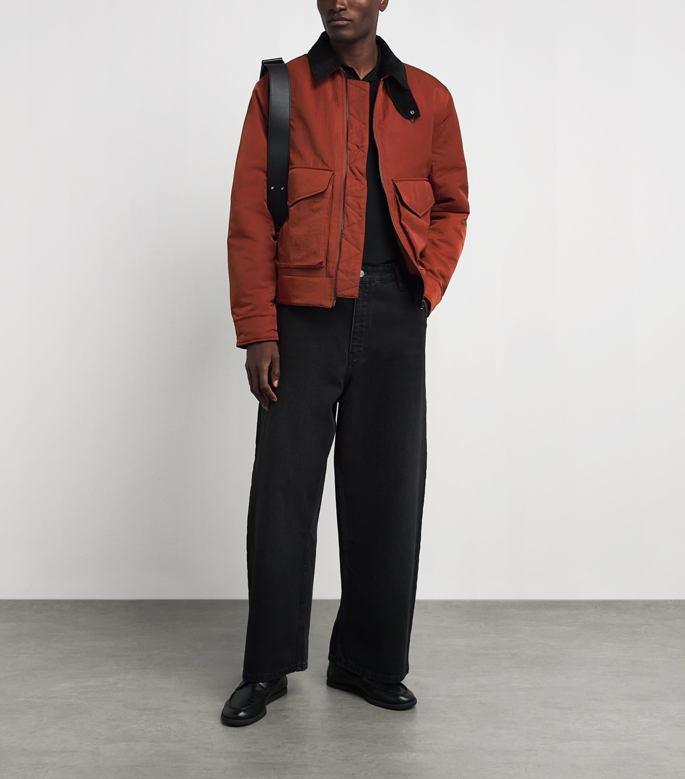 Fred Perry Mens Caban Jacket Brandy Image 2