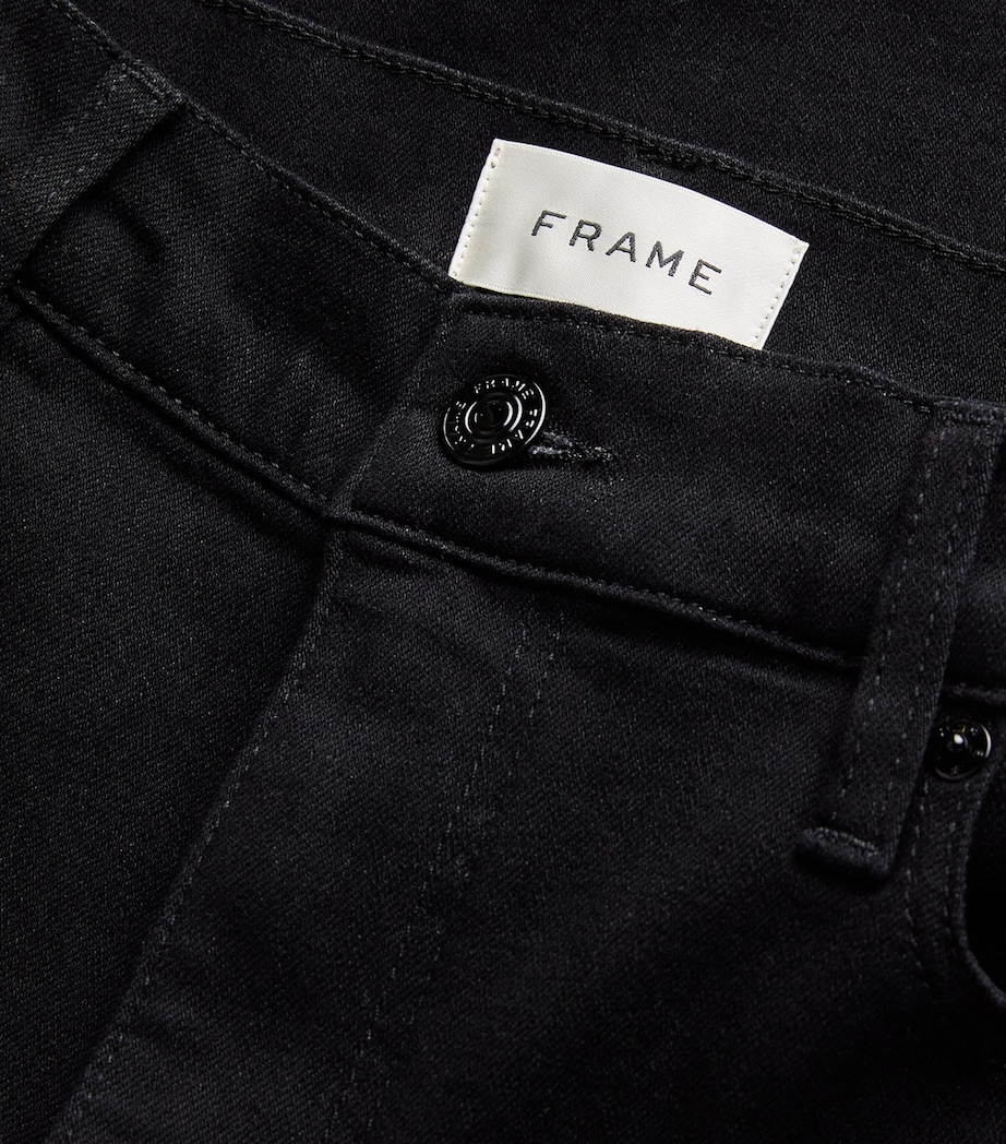 Le Slim Palazzo Wide-Leg Jeans BLACK Image 5