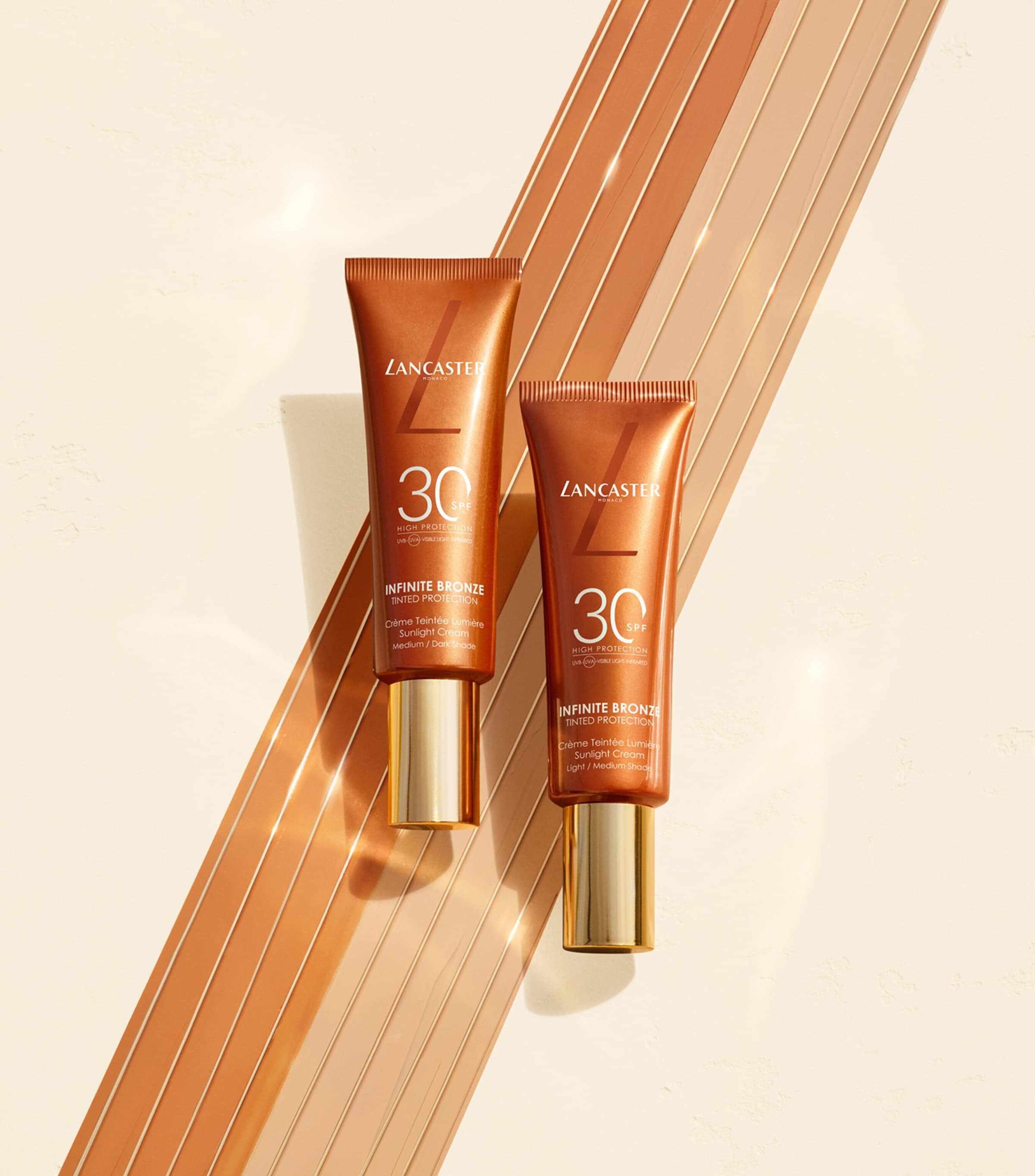 Lancaster Infinite Bronze Tinted Protection Sunlight Cream - SPF 30 (50ml) Image 2