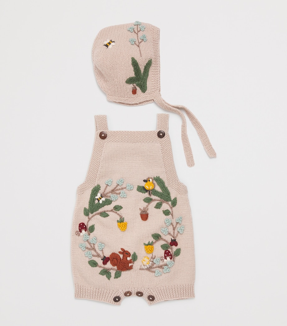 Merino Wool Woodland Bonnet (0-24 Months) OATS Image 3