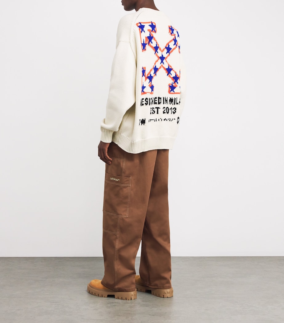 Star Arrows Logo Sweater WHITE ASPARAGUS Image 2