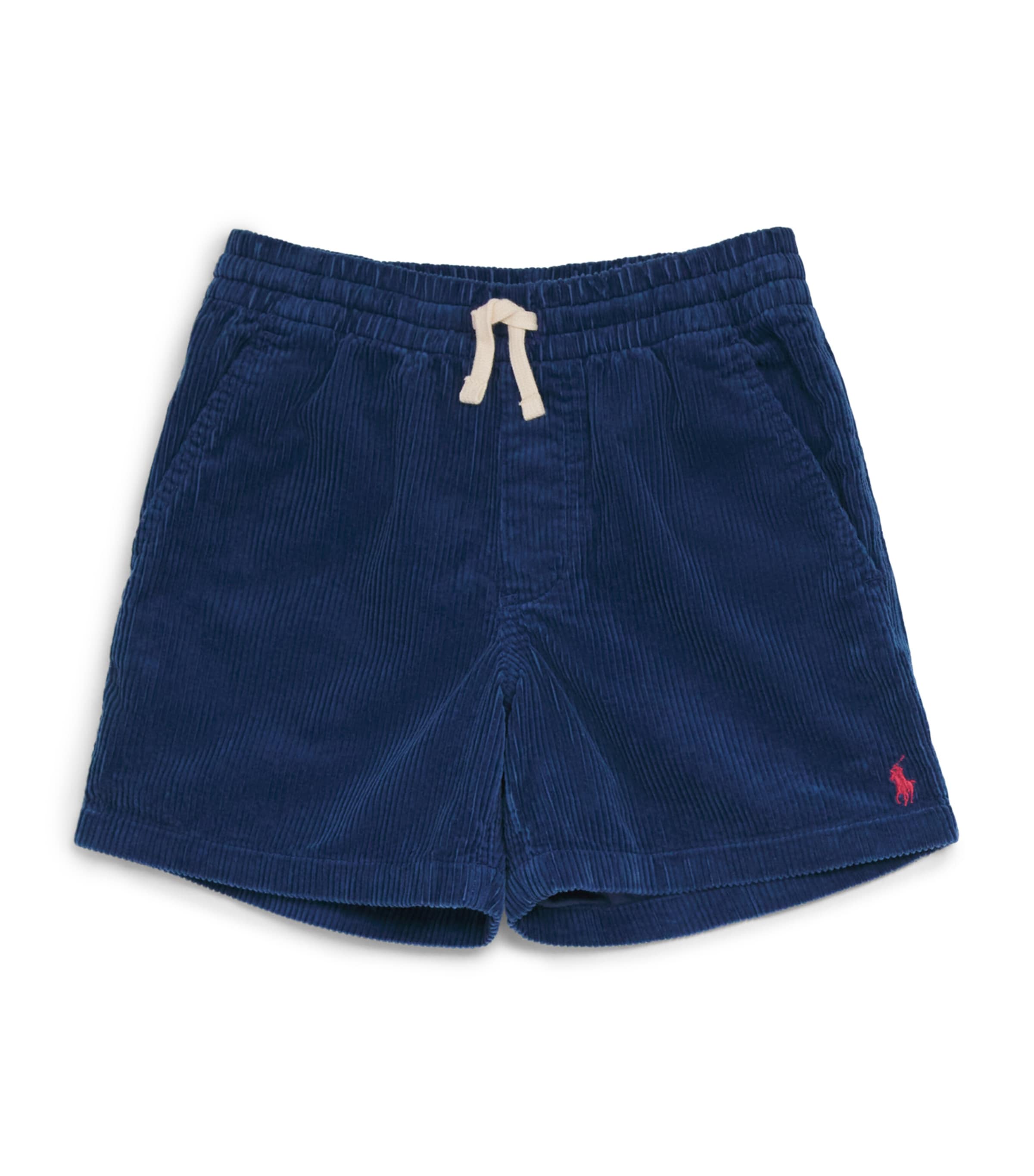 Ralph Lauren Kids Cotton Corduroy Prepster Shorts (8-20 Months) Old Royal W Pp Image 1