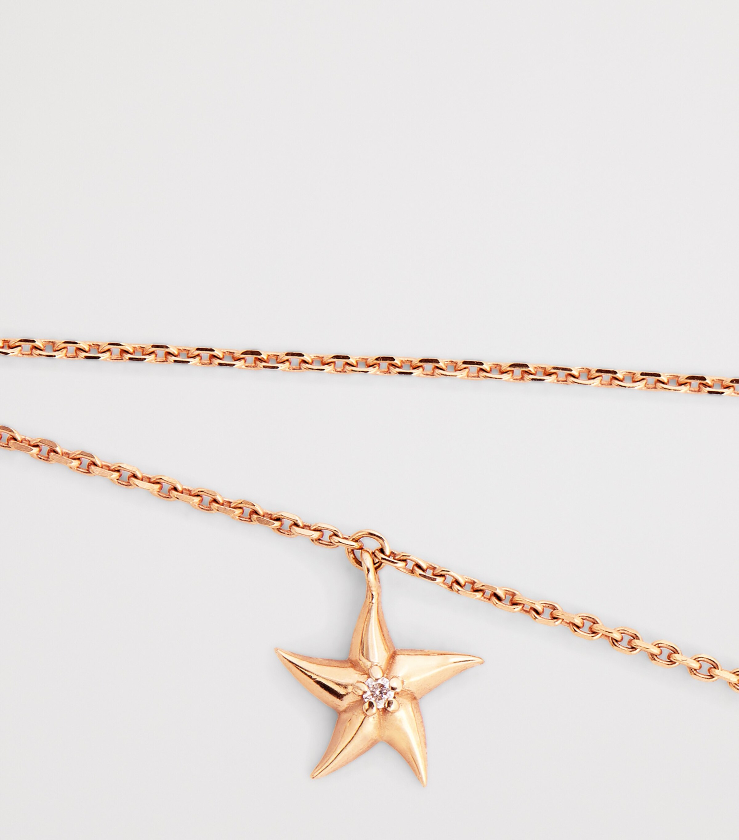 Rose Gold and Diamond Starfish Anklet ROSE GOLD Image 4