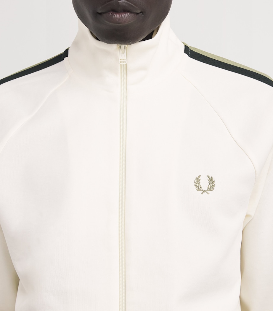 Contrast-Tape Track Jacket 760LT ECRU Image 6
