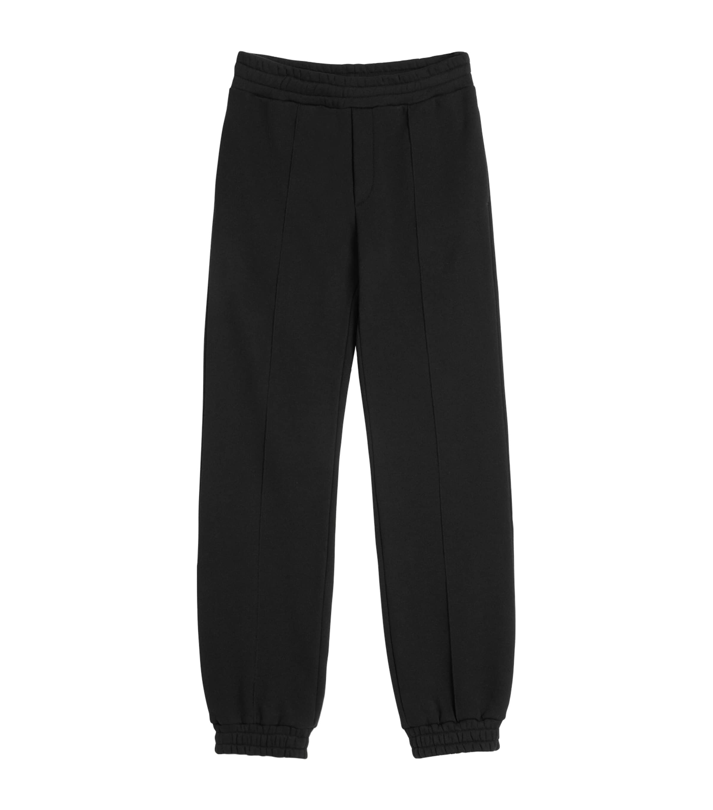 Valentino Chenille Jogging Trousers With Chez Patch In Black