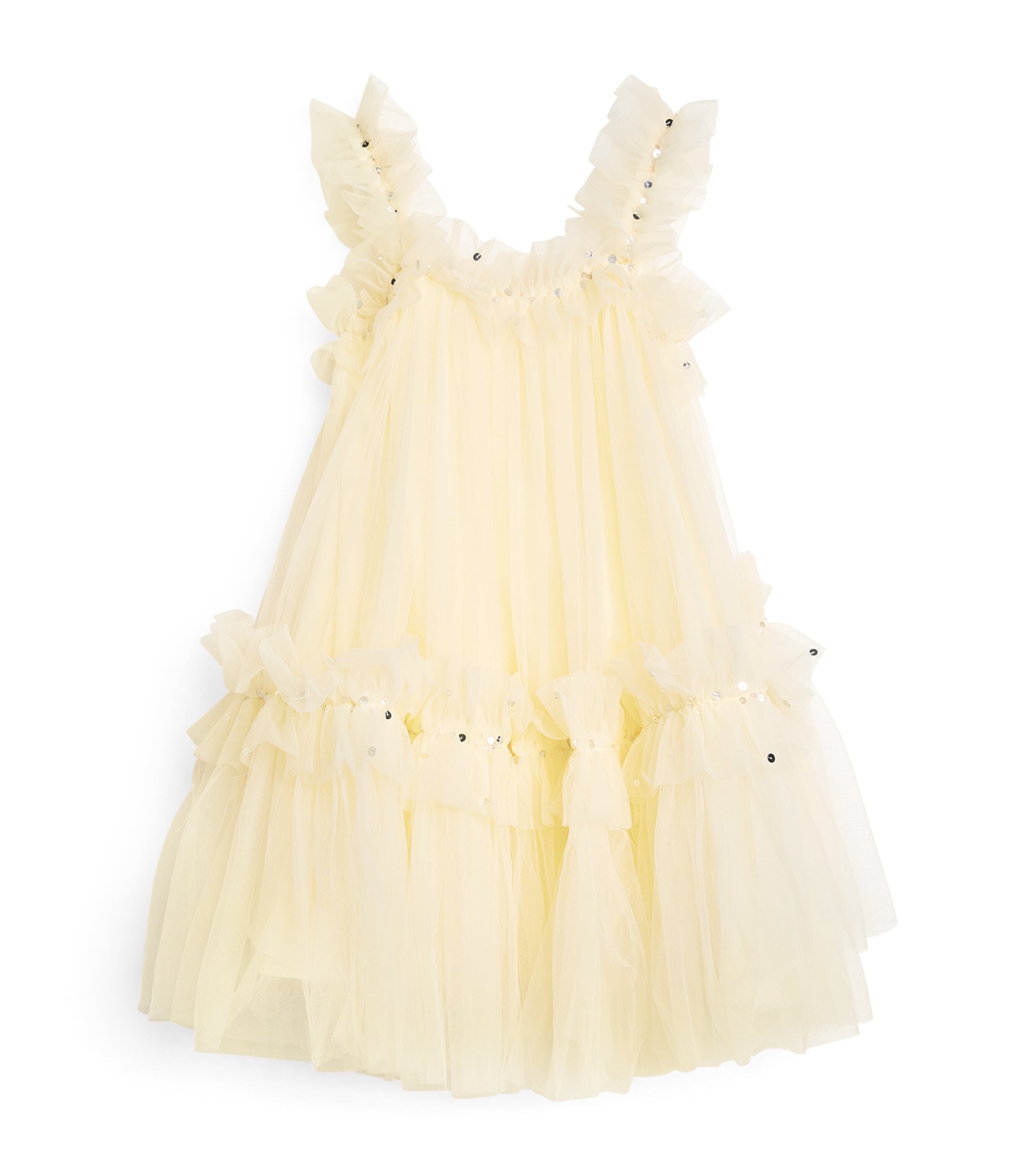 Shop Tutu Du Monde Tulle Embellished Petite Four Dress In Yellow