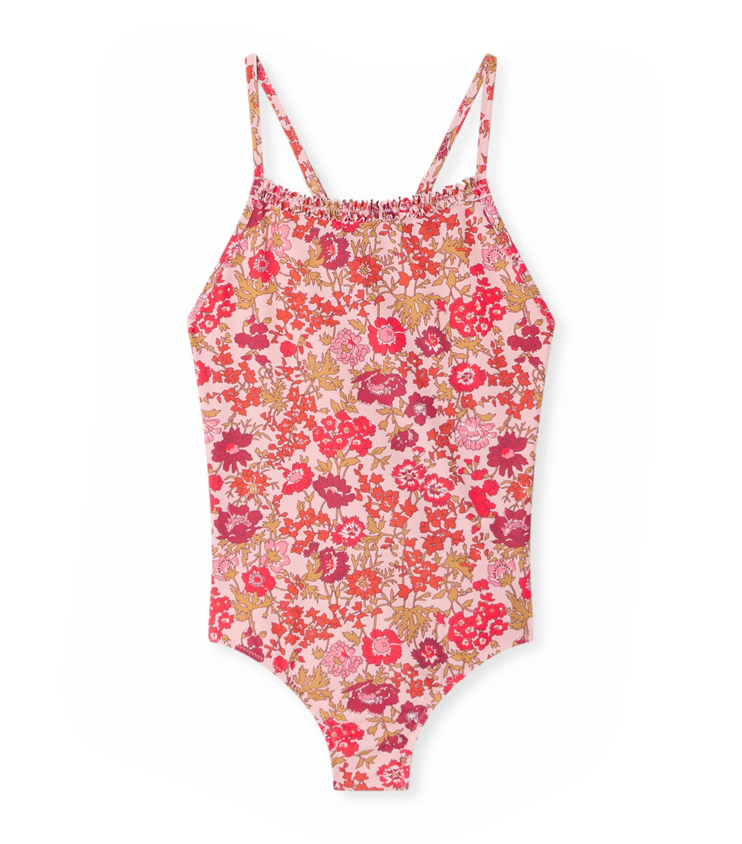 Bonpoint Floral Swimsuit (10-14 Years) Fleurs Rose Image 1