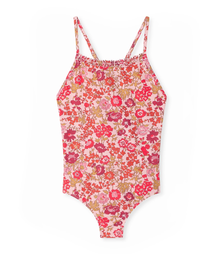 Bonpoint Floral Swimsuit (10-14 Years) Fleurs Rose Image 1
