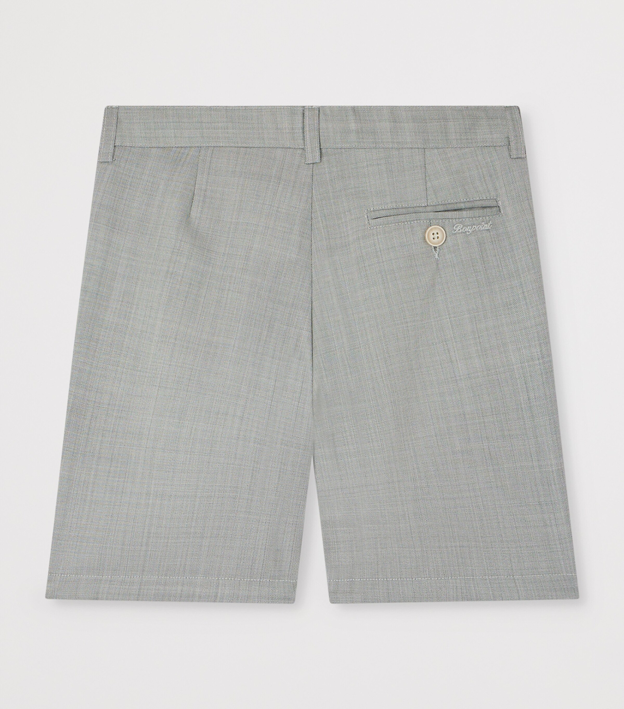 Bonpoint Wool Charles Shorts (10-14 Years) Vert Ardoise Image 2