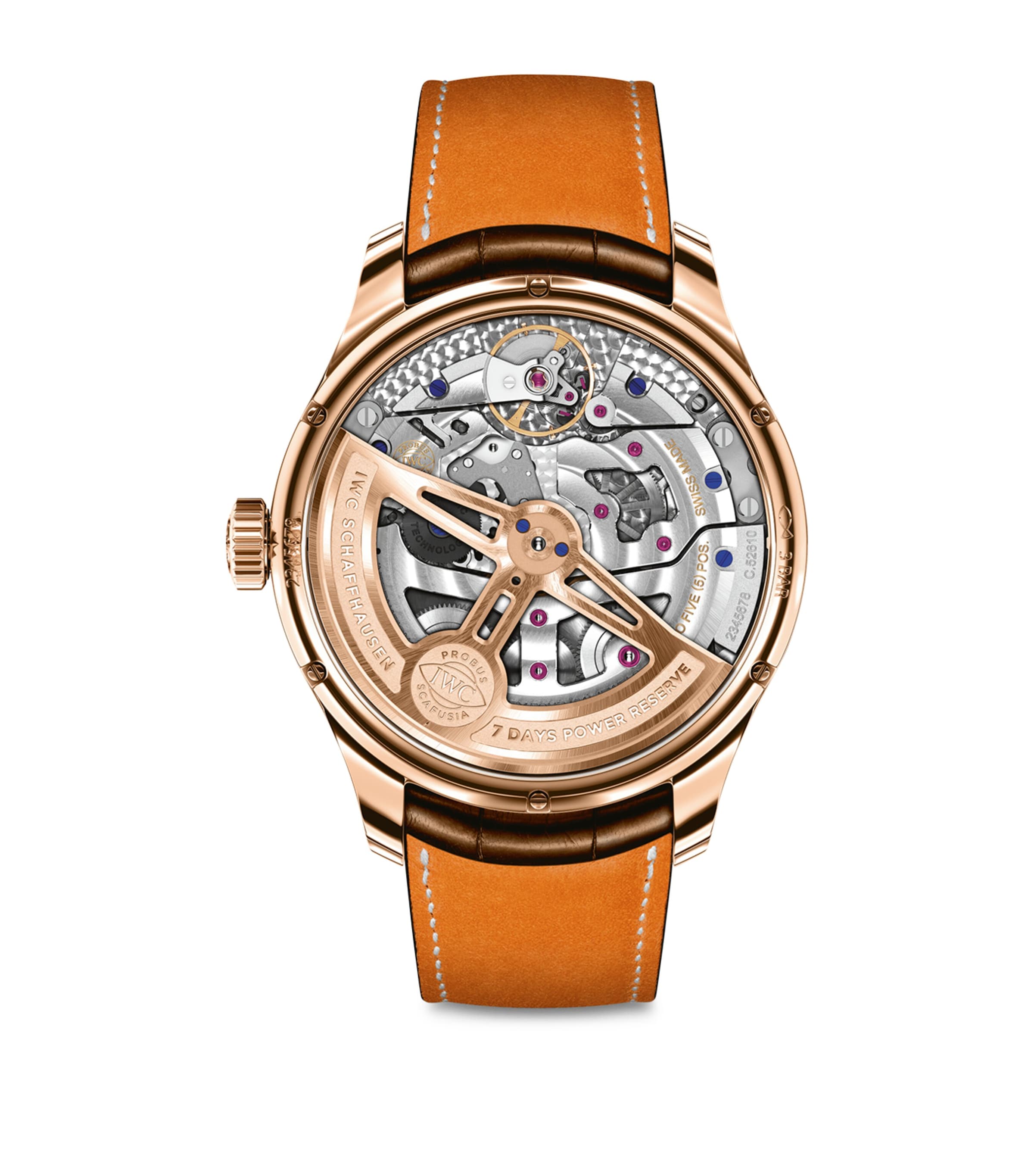 Yellow Gold Portugieser Perpetual Calendar Watch 44mm SILVER Image 3