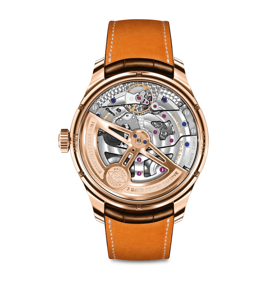 Yellow Gold Portugieser Perpetual Calendar Watch 44mm SILVER Image 3