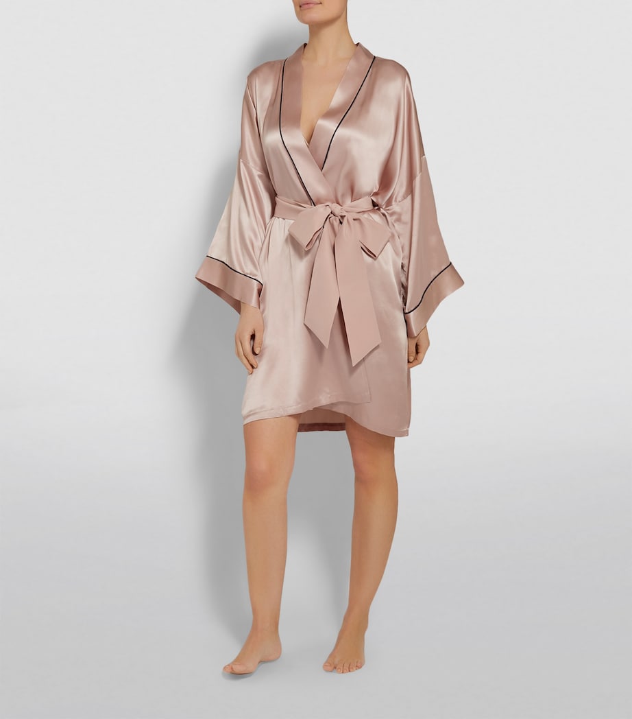 Mimi Silk Robe OYSTER IVORY Image 2