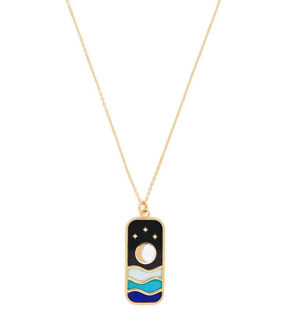 L'ATELIER NAWBAR Yellow Gold and Diamond Cosmic Love The Summer Night Necklace Yellow Gold Image 1