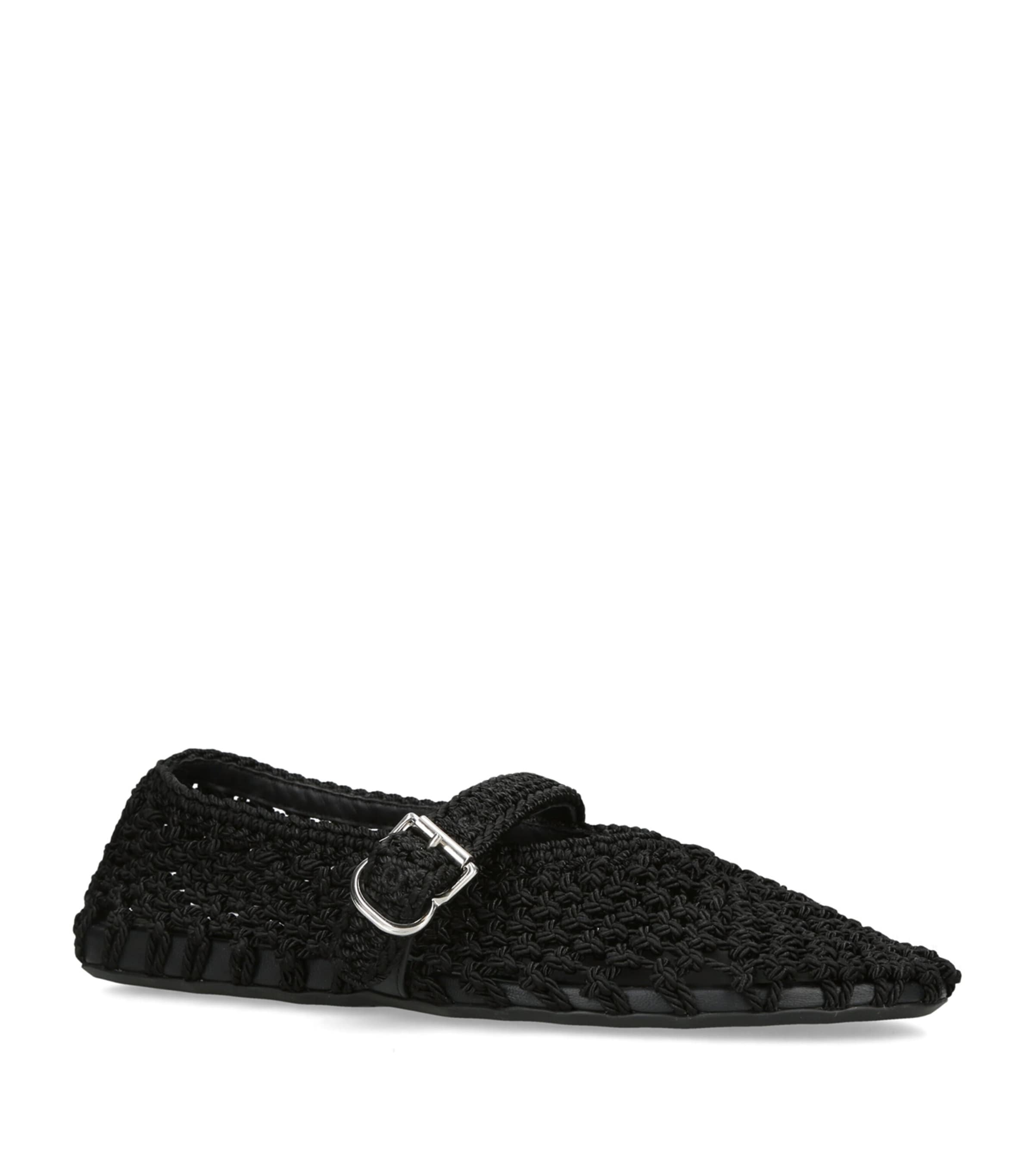 Alaïa Knotted Ballet Flats Black Image 3