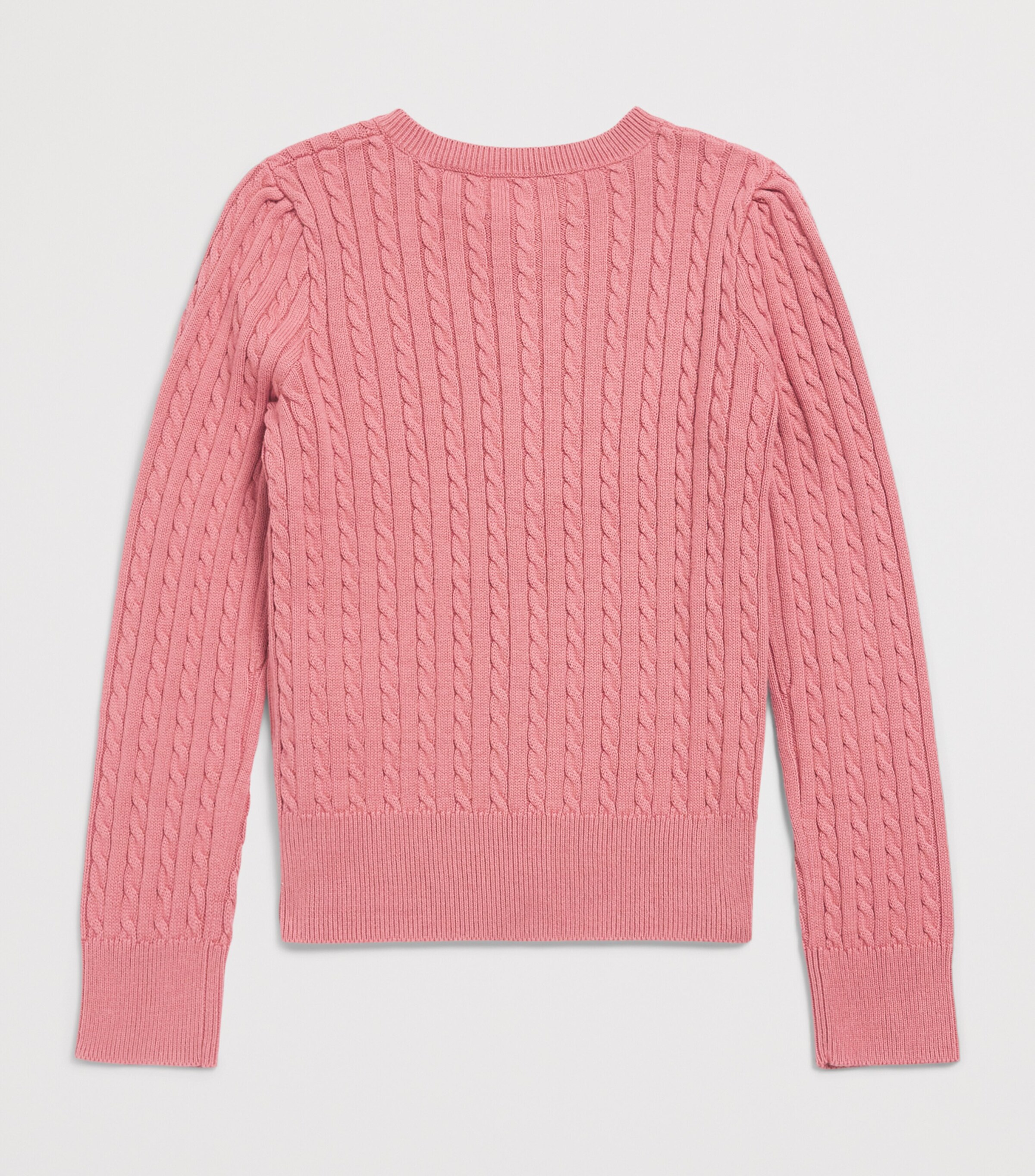Ralph Lauren Kids Cotton Cable-Knit Cardigan (2-6.5 Years) Canvas Pink Image 2