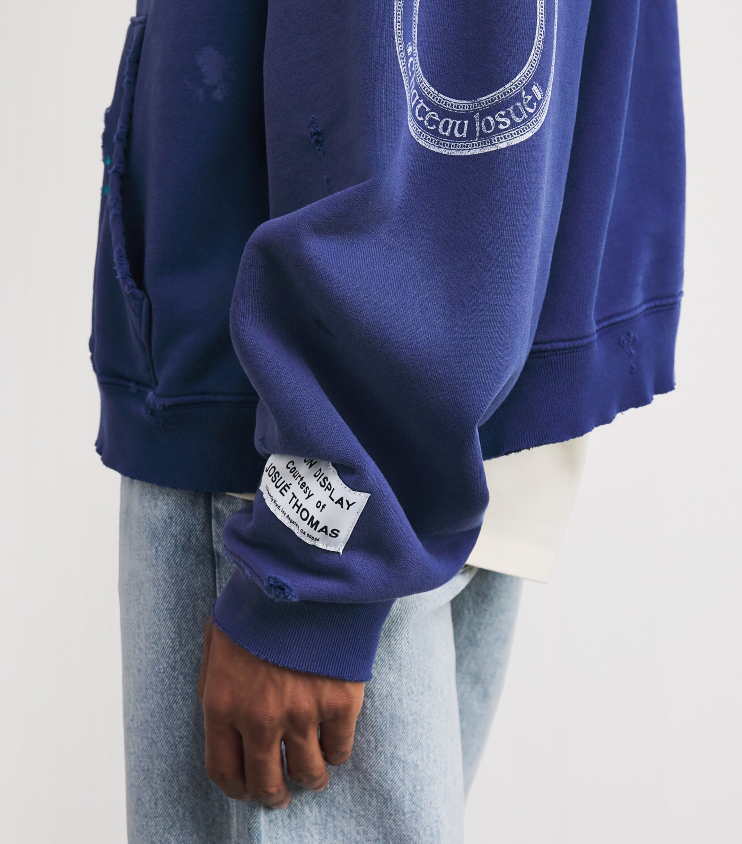 GALLERY DEPT. Mens Cotton Chateau Ranch Hoodie Navy Image 6