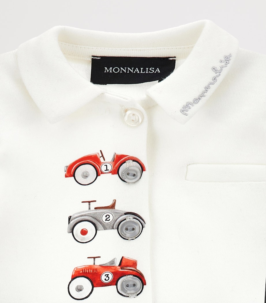 Embroidered Cars All-in-One (1-9 Months) PANNA+GRIGIO Image 3